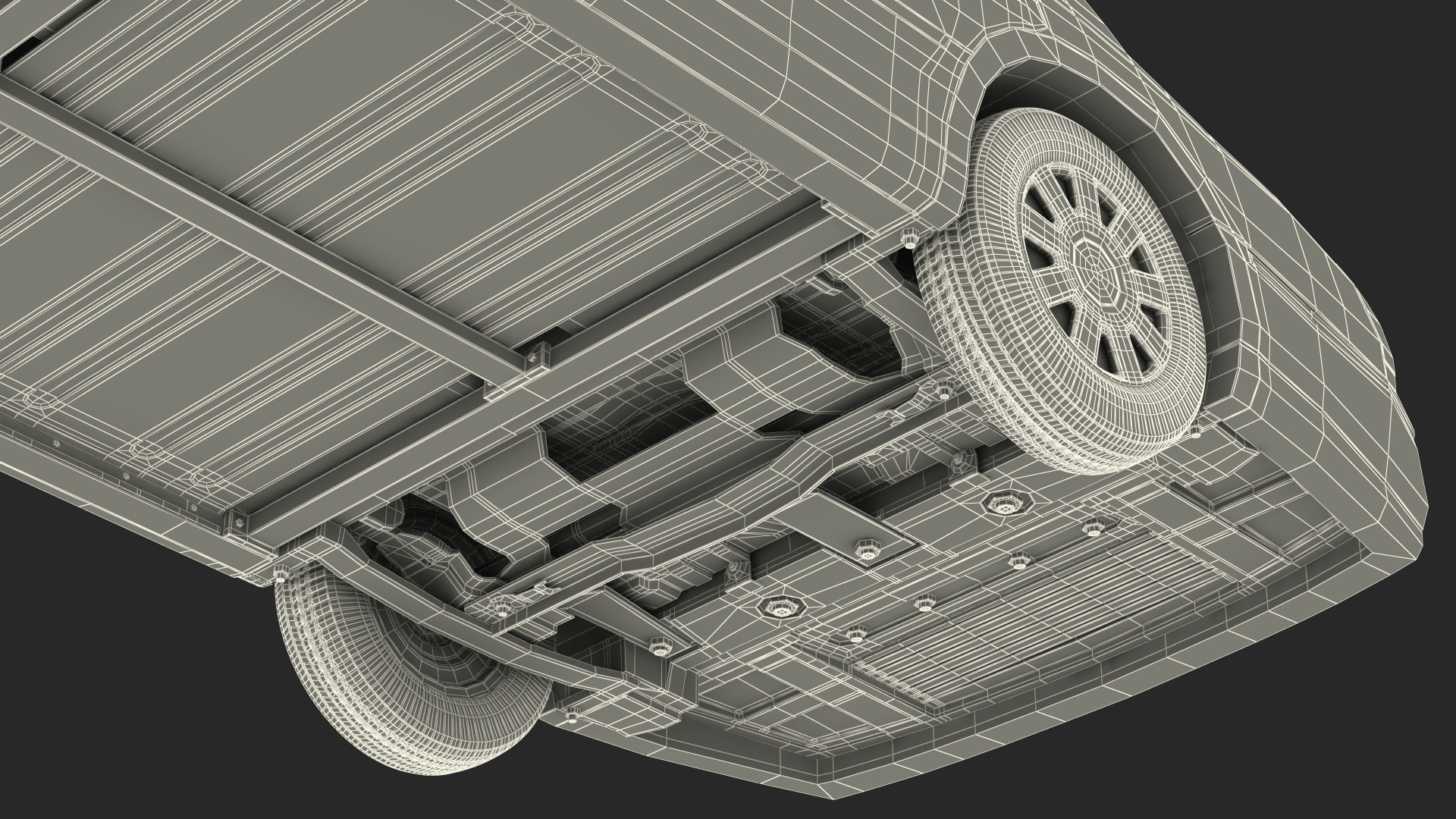 3D model Generic Limousine White Rigged