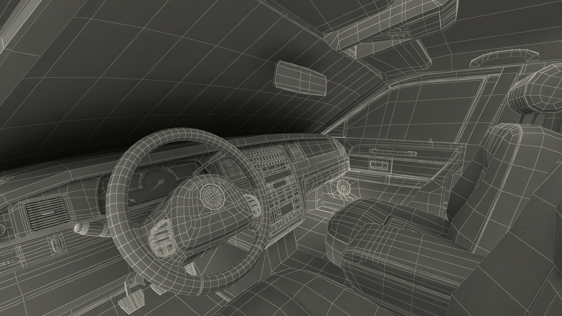 3D model Generic Limousine White Rigged