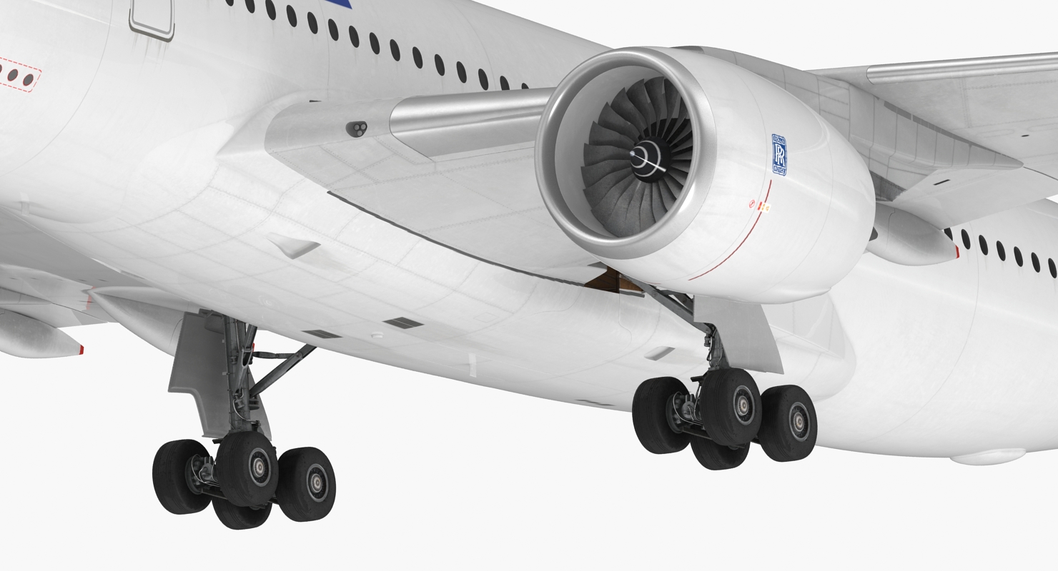 3D Airbus A350 900 Air France