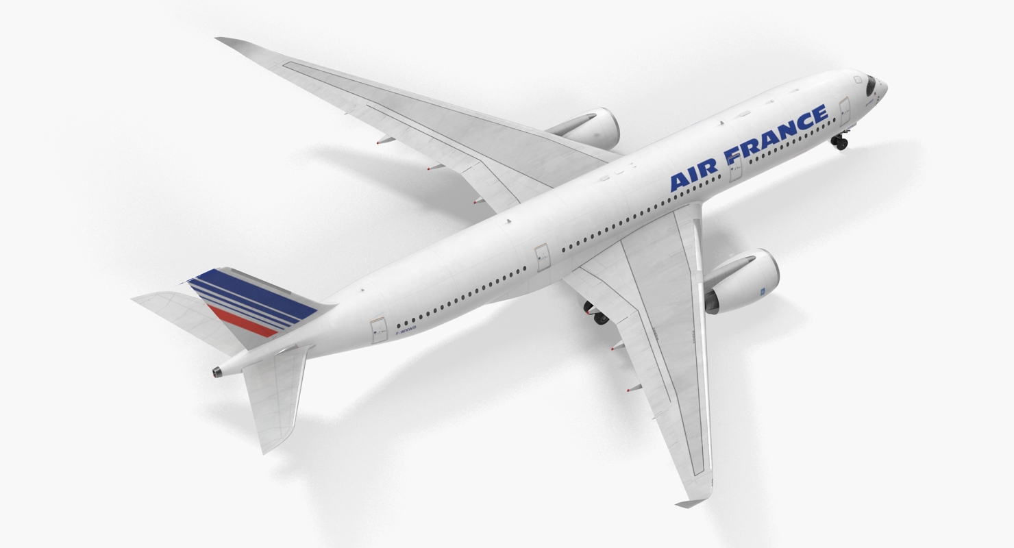 3D Airbus A350 900 Air France
