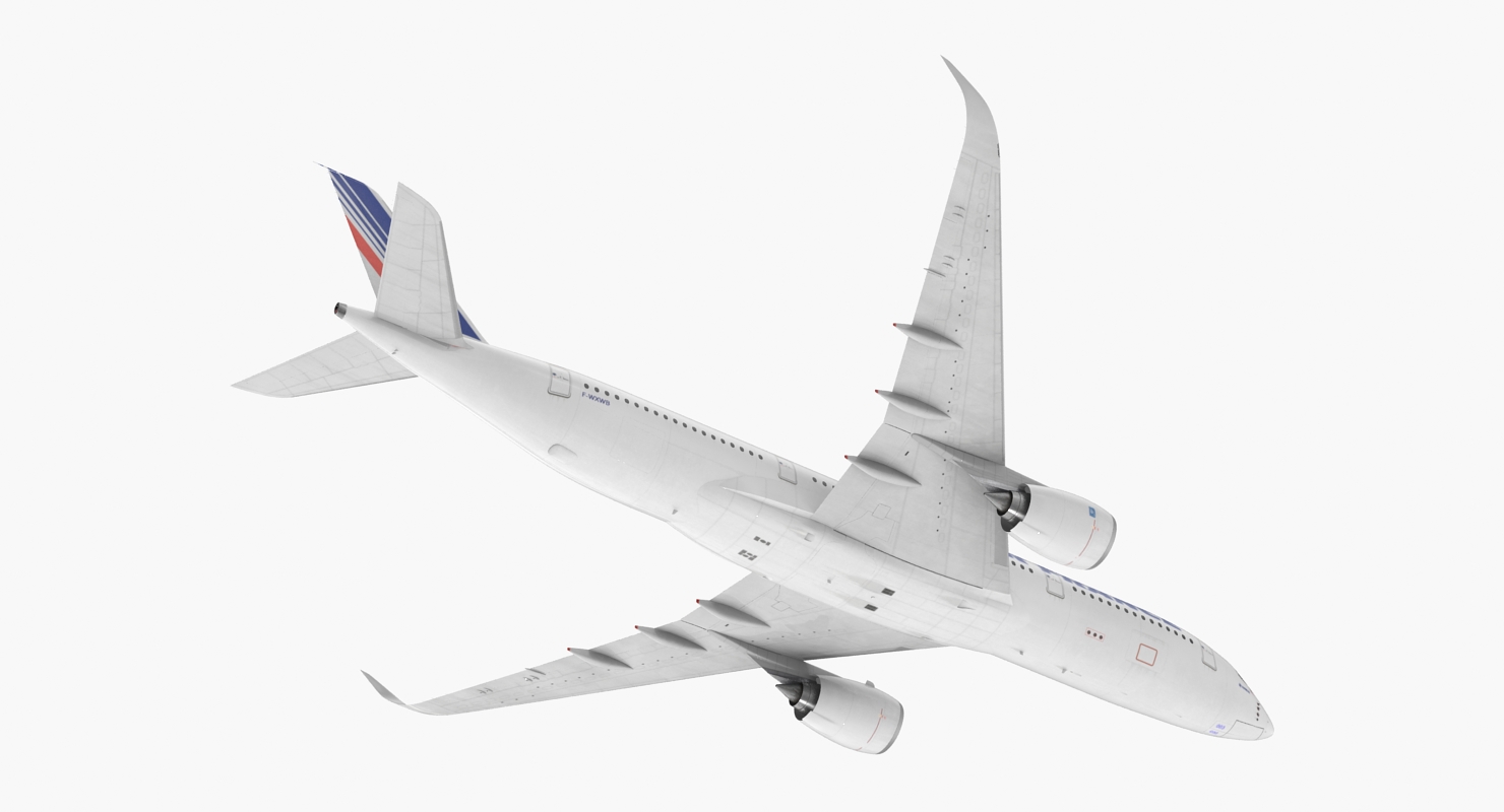 3D Airbus A350 900 Air France
