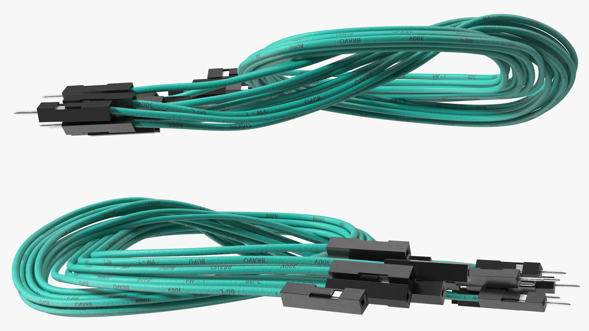 3D Jumper Wires Knotted Green