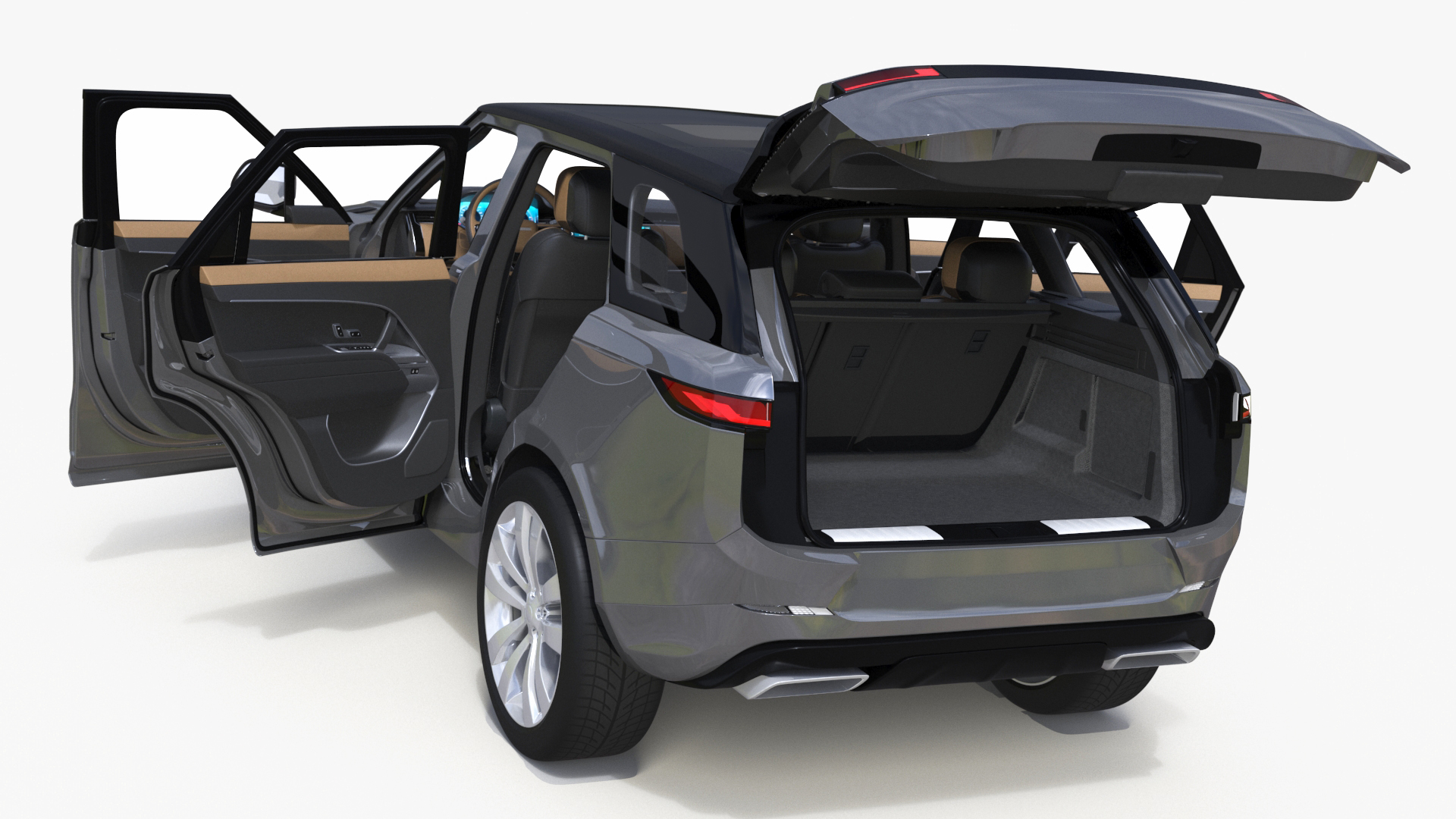 3D Luxury Sport SUV Grey