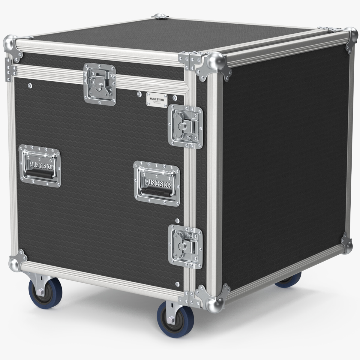 Heavy Duty Rack Flight Case with Wheels 52x48x48cm, view 9