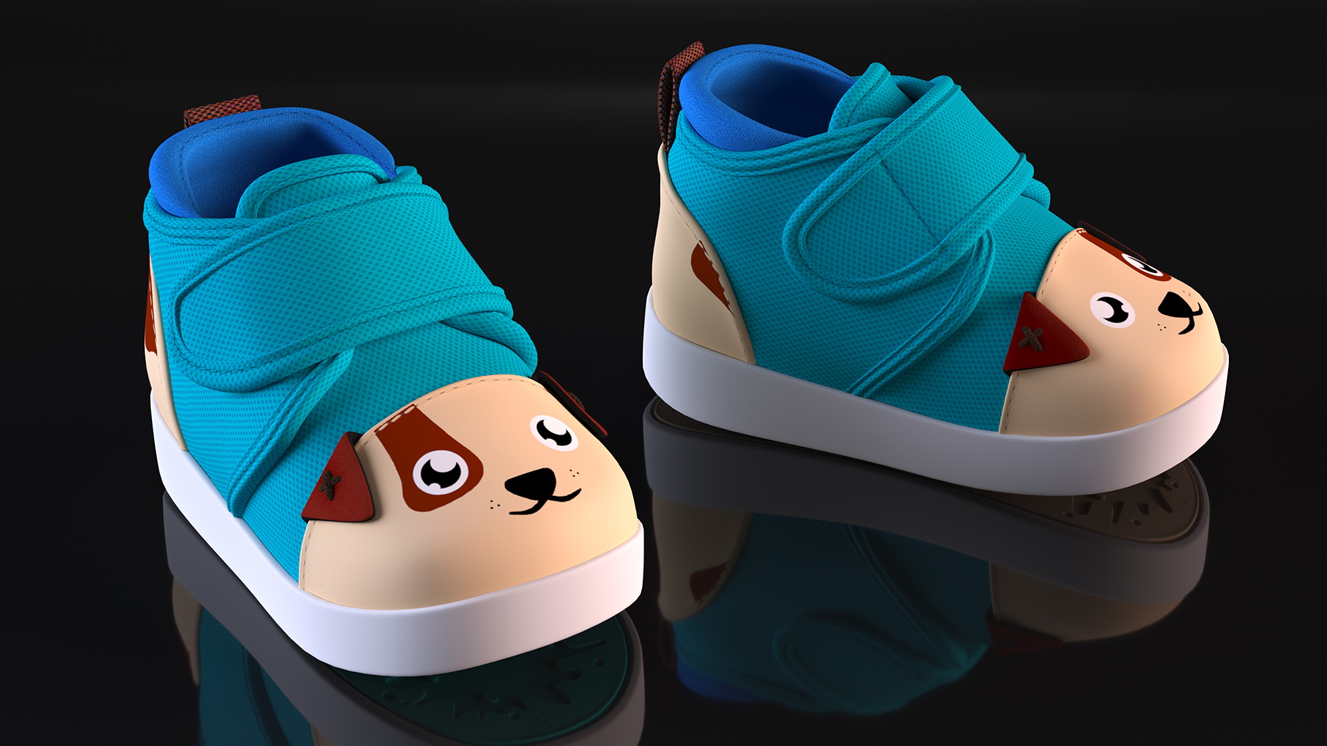 Puppy Toddler Shoes 3D model