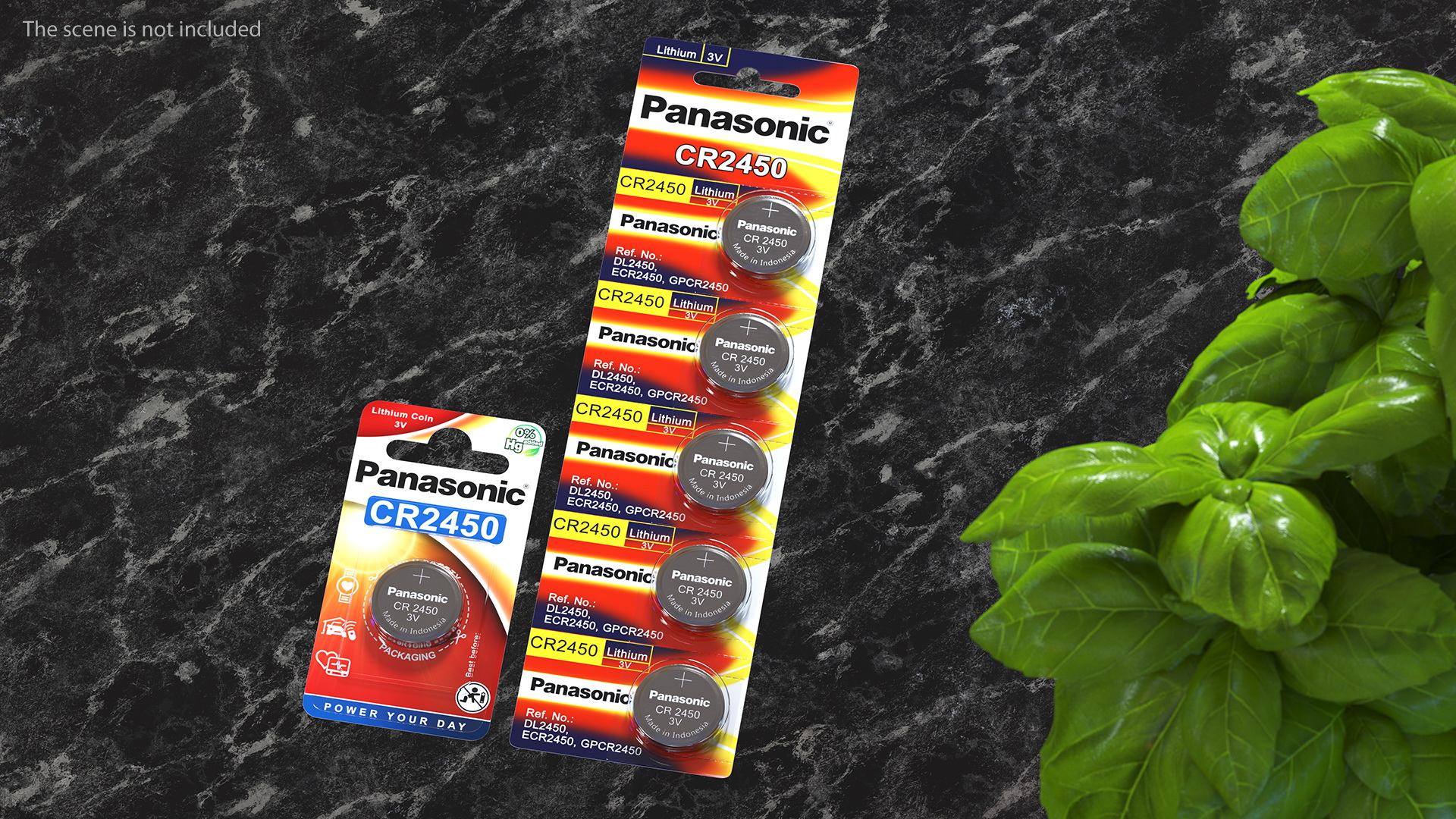3D model Panasonic CR2450 Coin Battery Blister Package