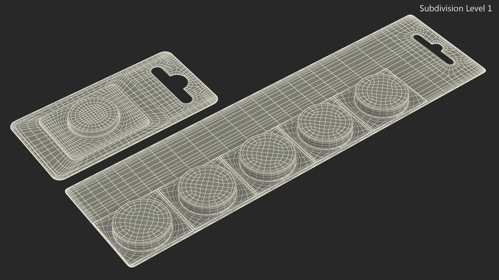 3D model Panasonic CR2450 Coin Battery Blister Package