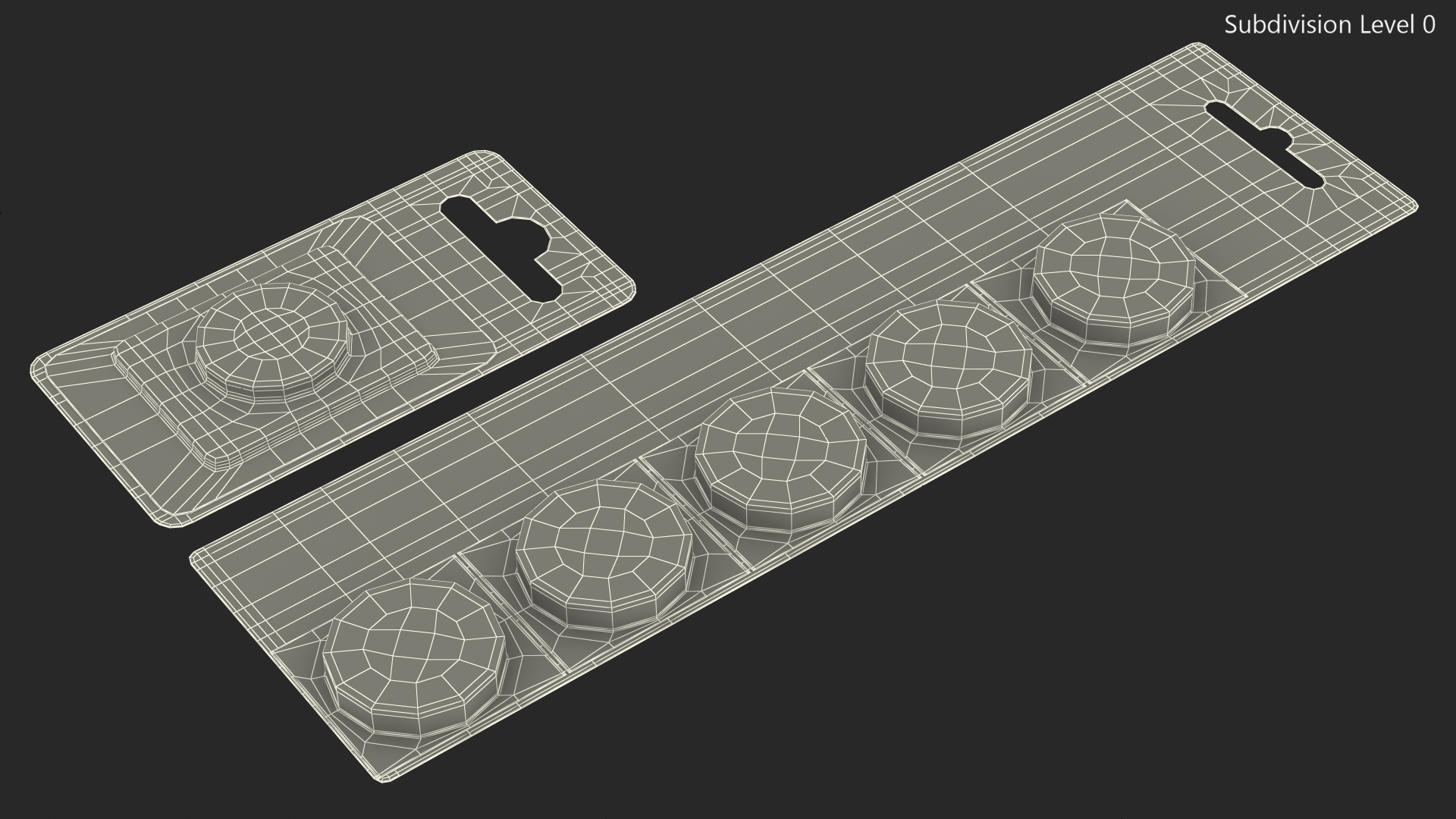3D model Panasonic CR2450 Coin Battery Blister Package