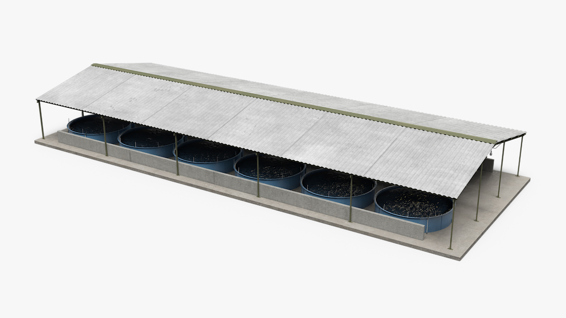 Fish Farm Covered 3D