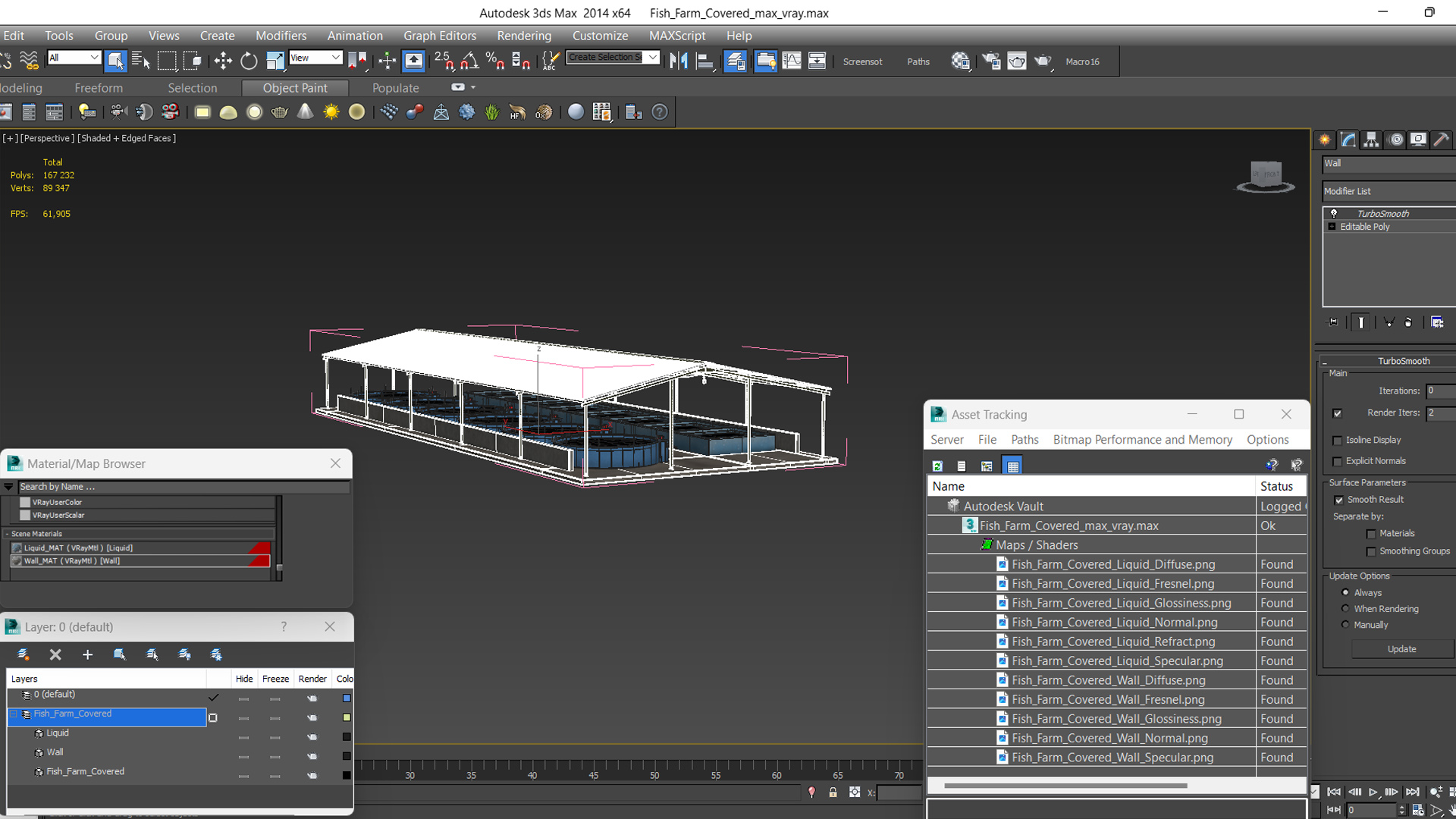 Fish Farm Covered 3D