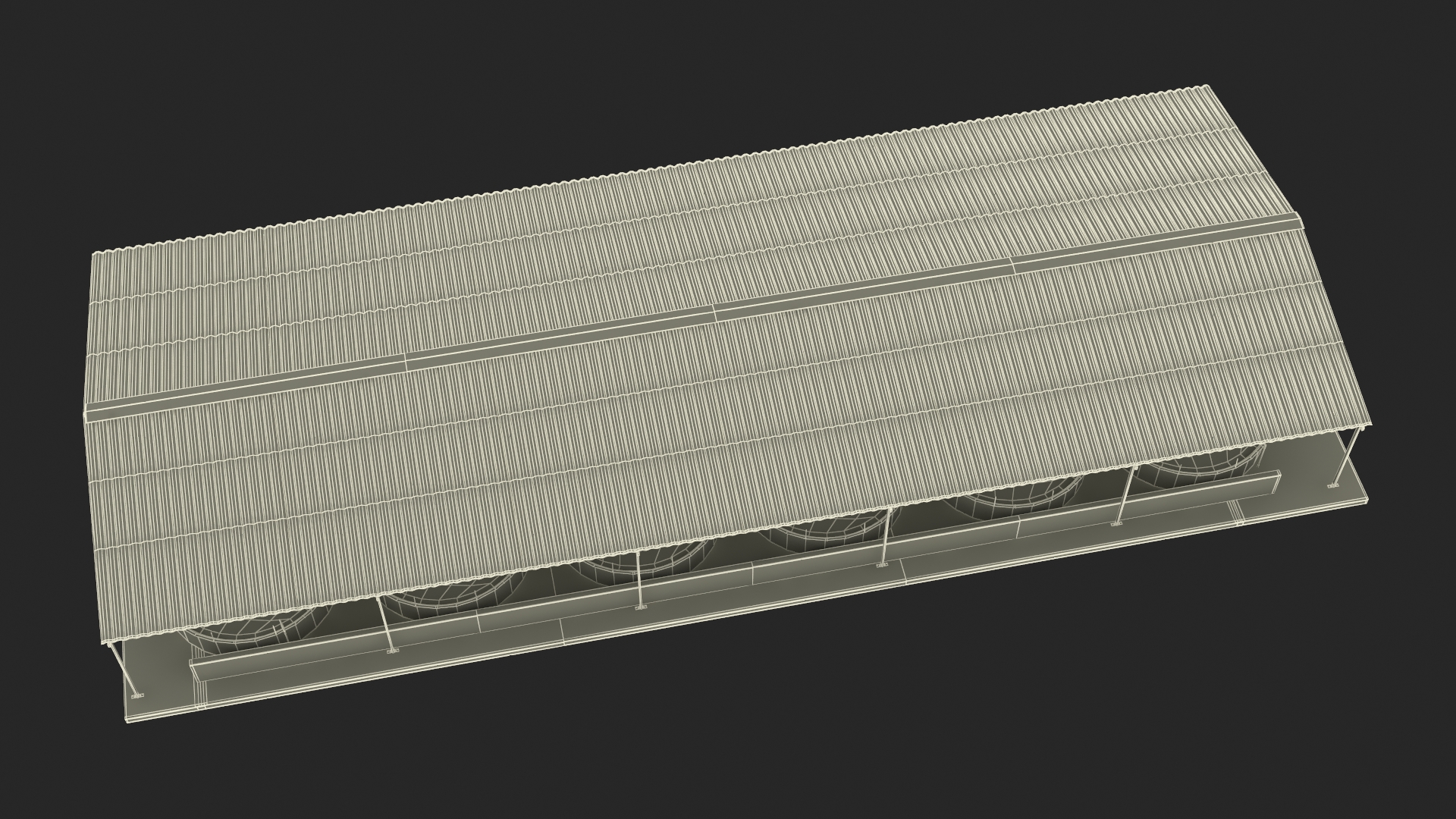 Fish Farm Covered 3D