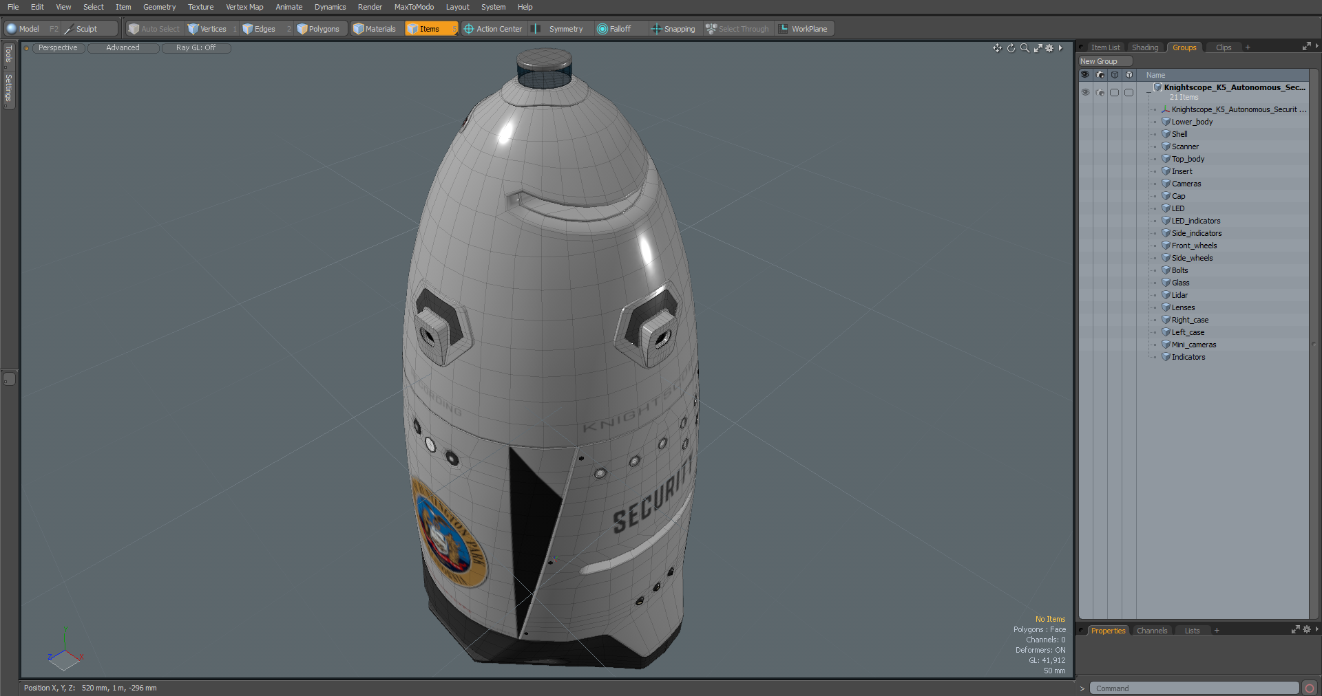 3D model Knightscope K5 Autonomous Security Robot