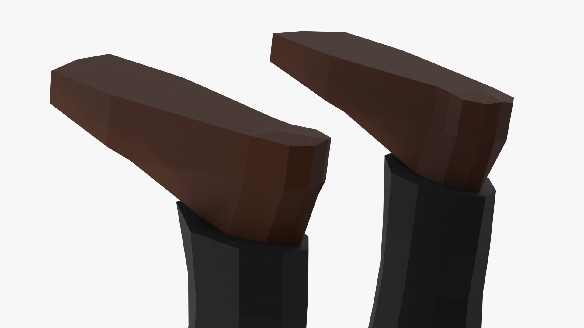 3D Waiter Low Poly Rigged for Maya