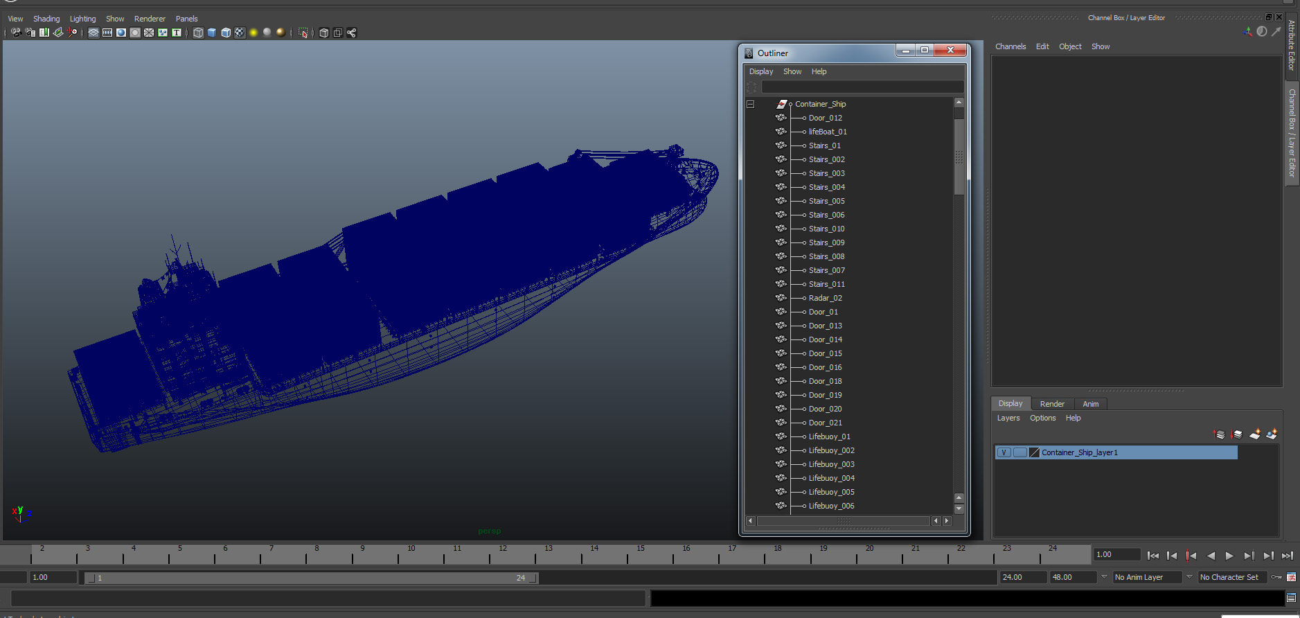 Container Ship 3D model