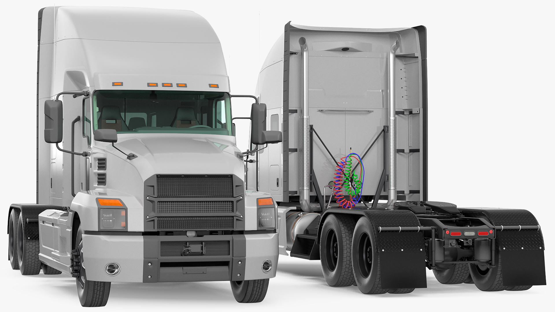 Semi Truck Generic Simple Interior 3D model