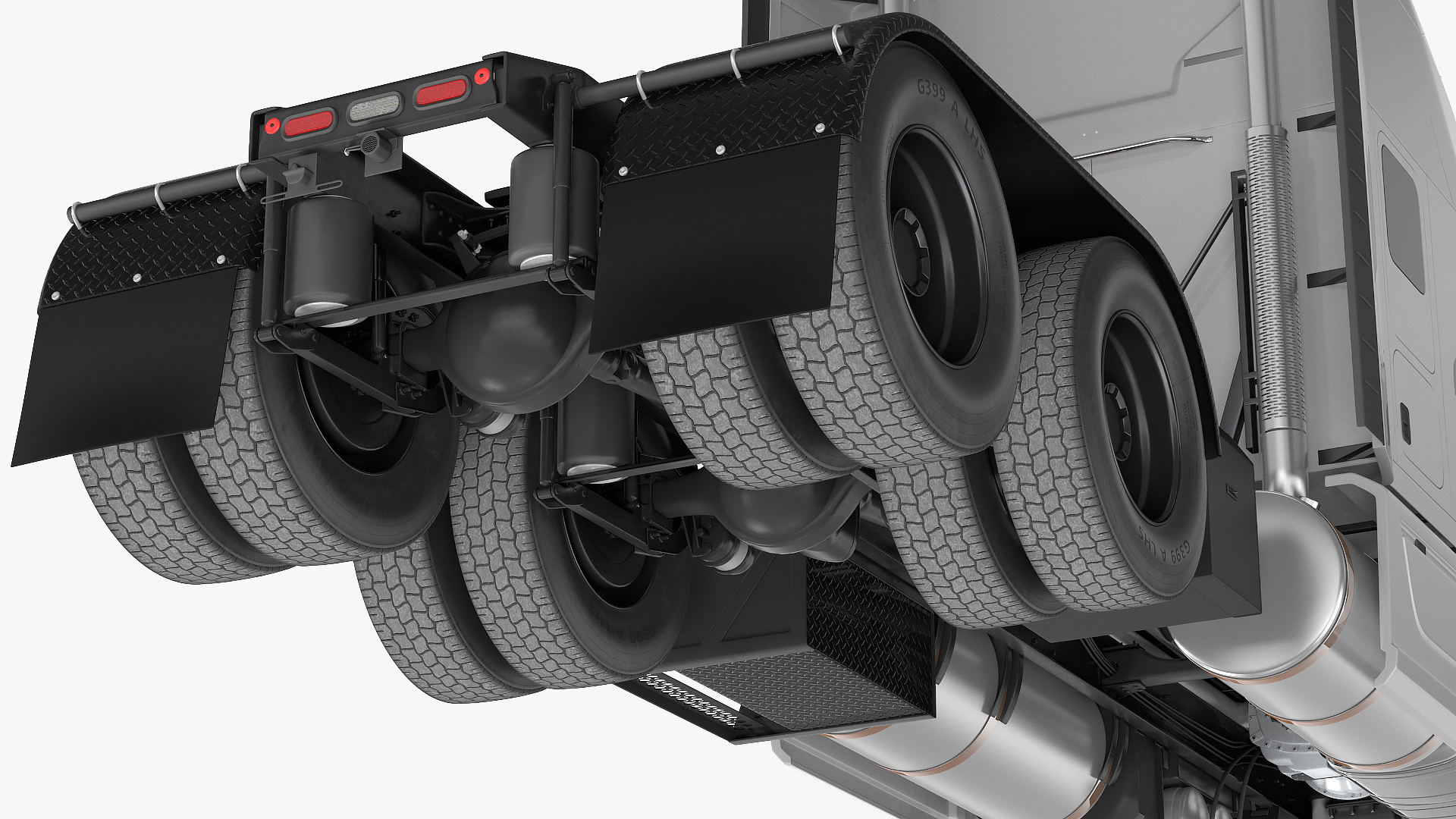 Semi Truck Generic Simple Interior 3D model