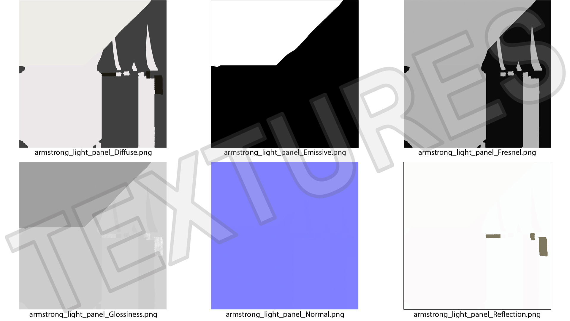 Armstrong Light Panel ON 3D model