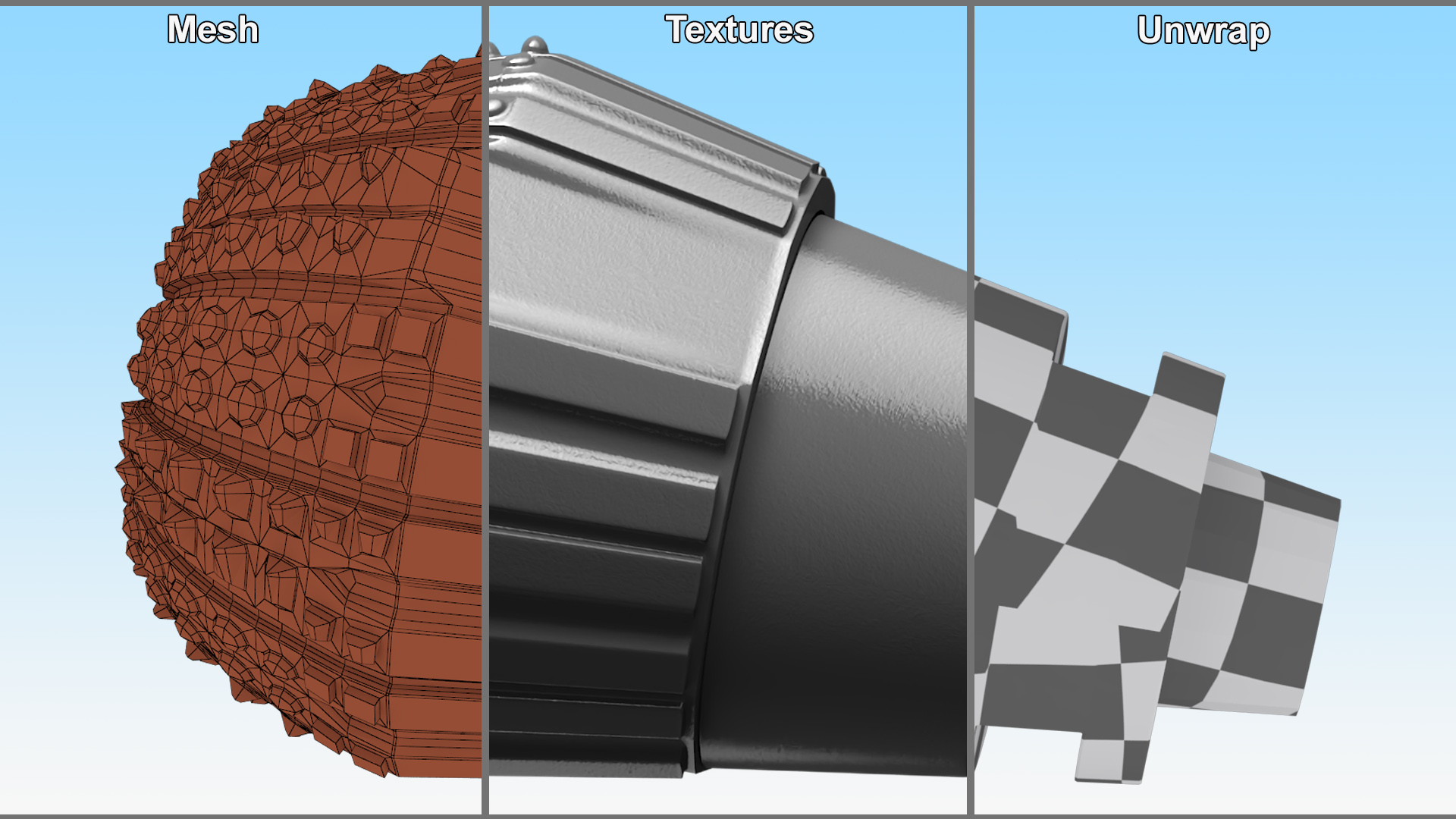 Drilling Rig Bit Diamond 3D model