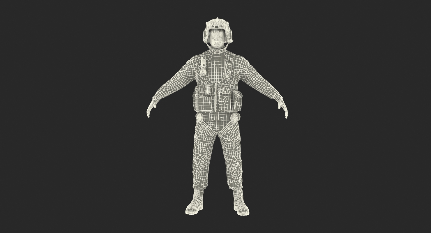 US Helicopter Pilot Camo 3D model