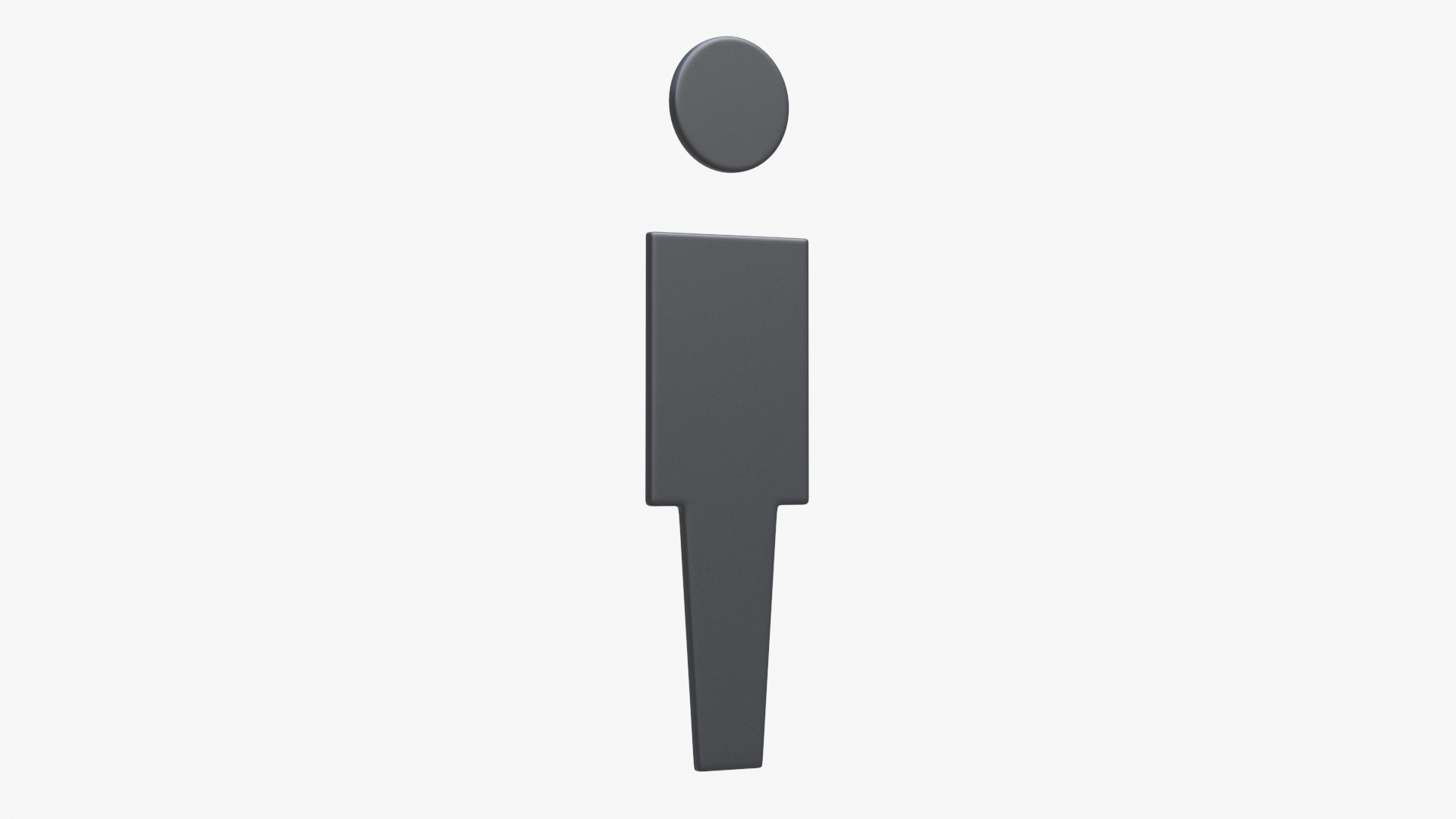 Men Bathroom Symbol 3D model