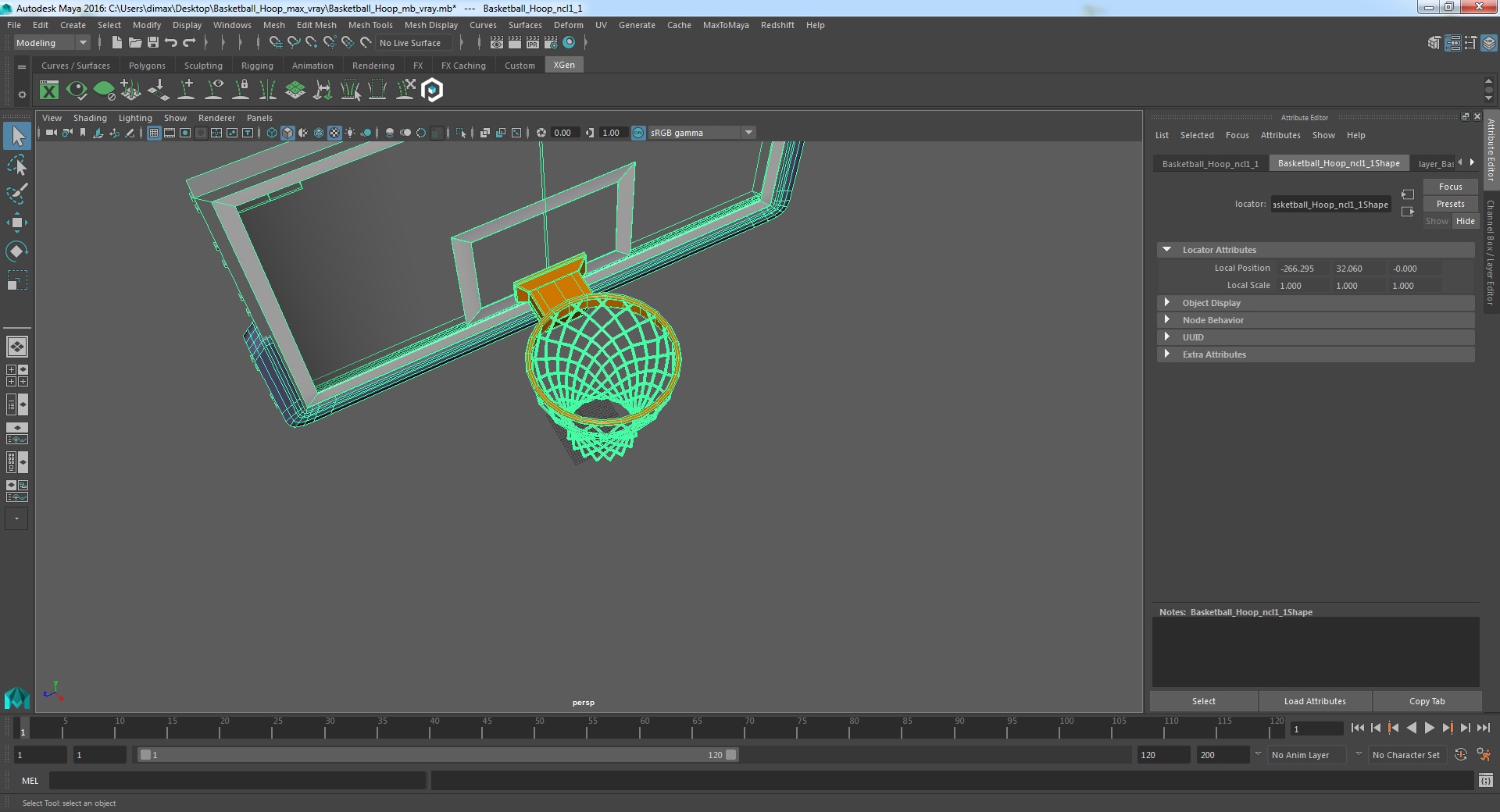 3D model Basketball Hoop