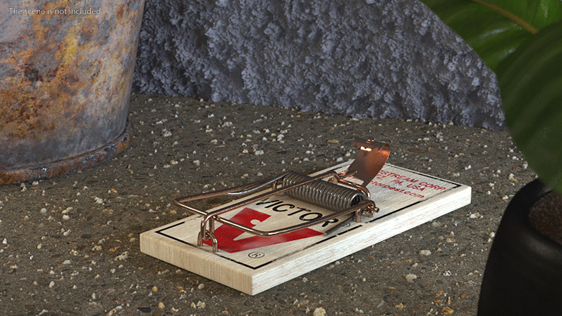 Victor Metal Pedal Mouse Trap 3D model