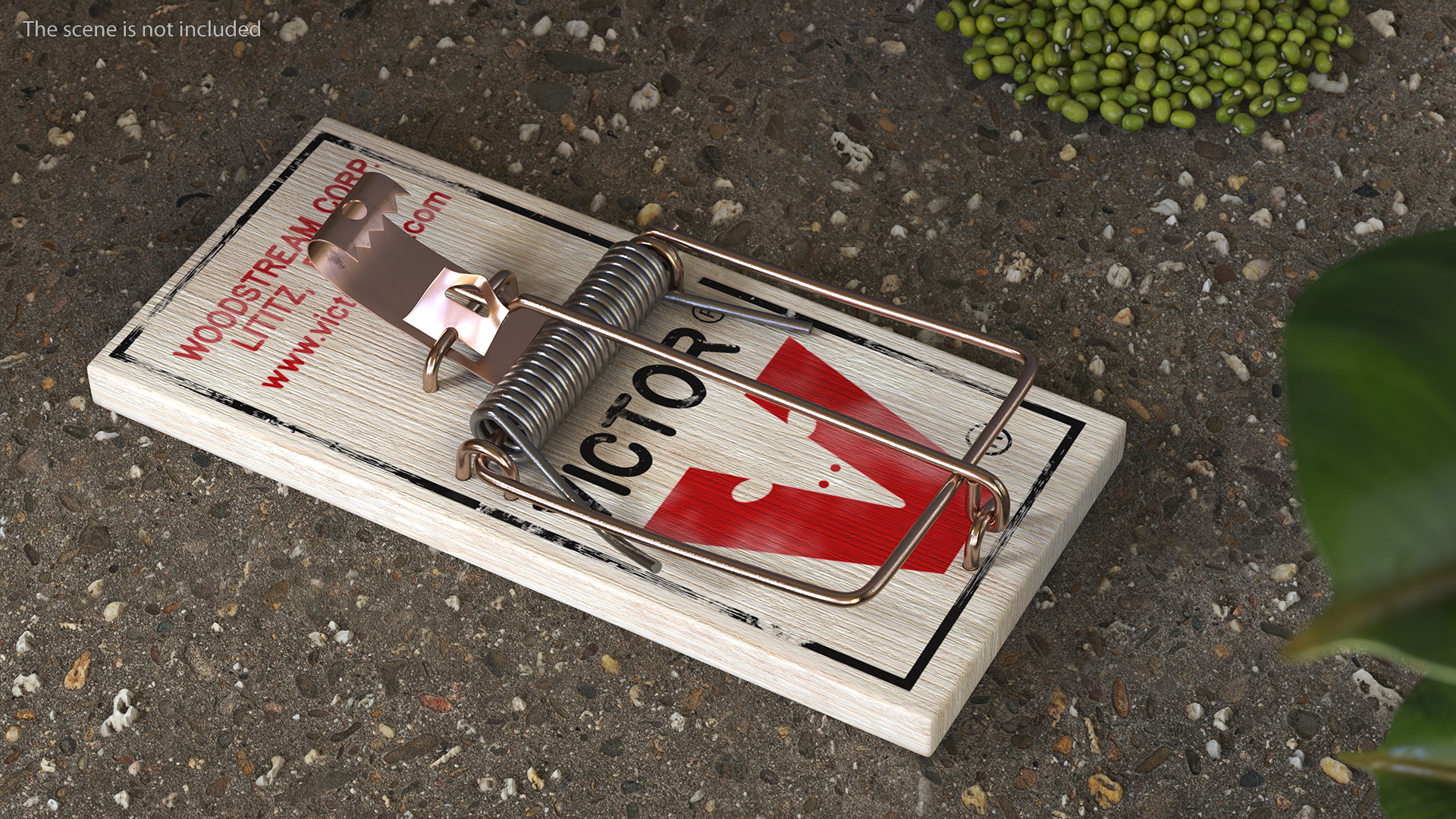 Victor Metal Pedal Mouse Trap 3D model
