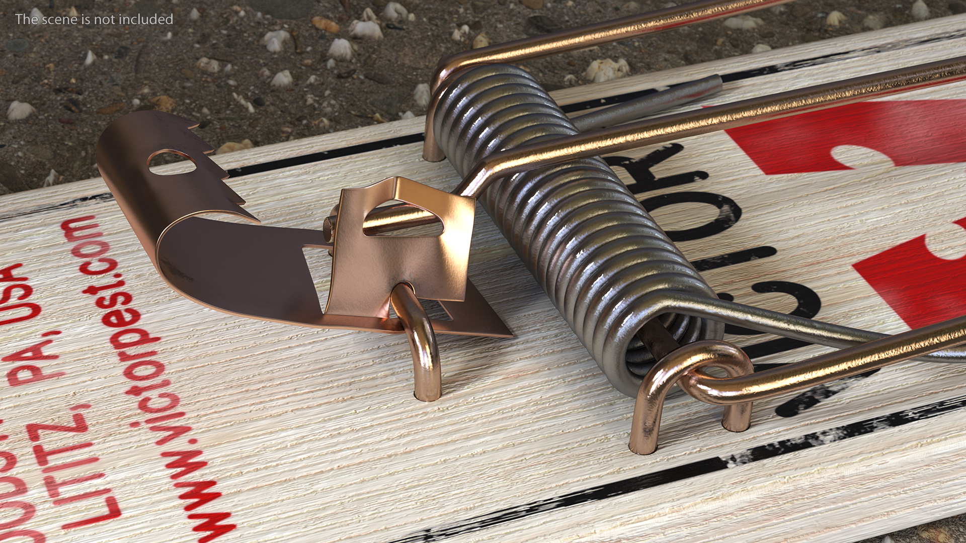 Victor Metal Pedal Mouse Trap 3D model