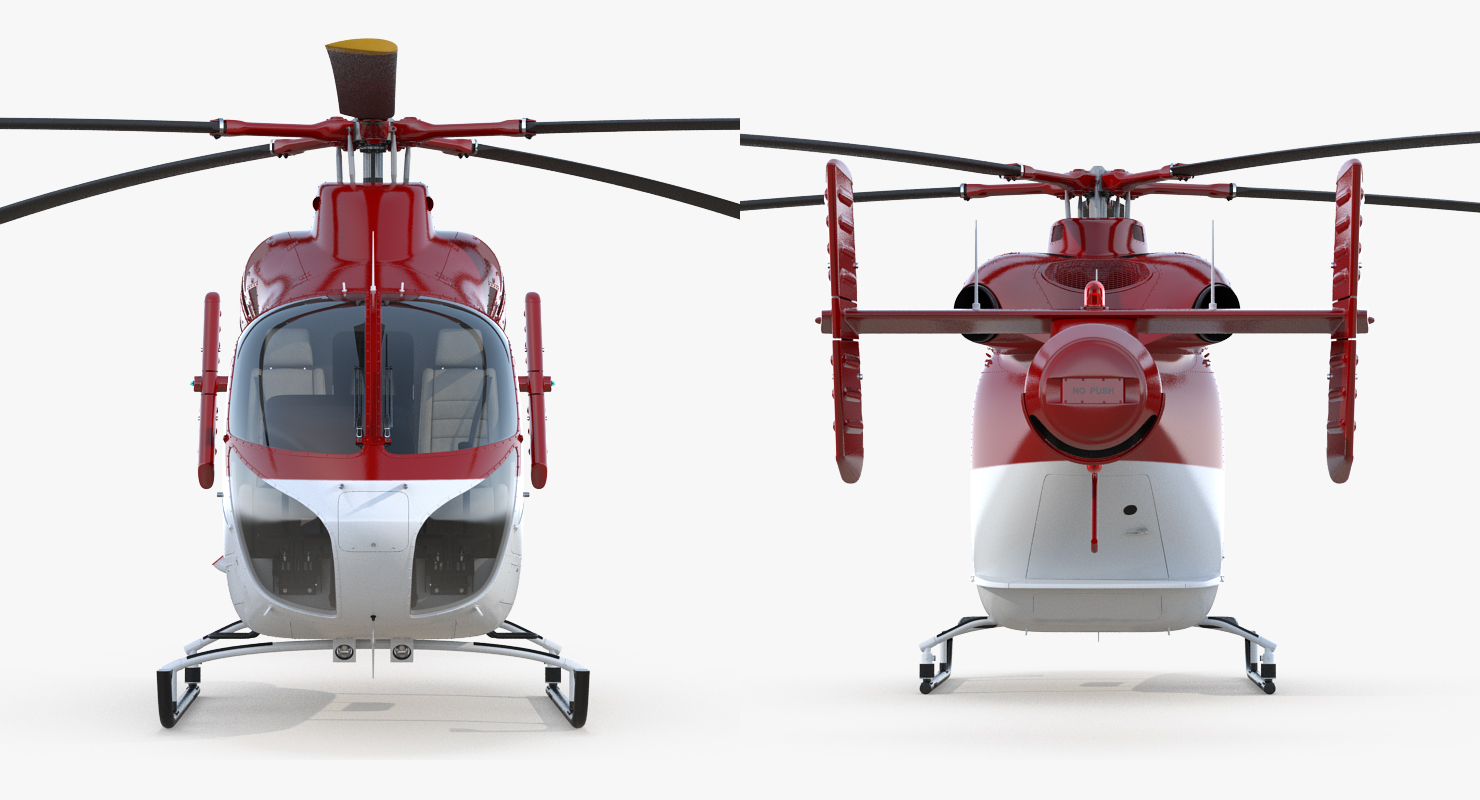 Air Ambulance Helicopter MD 902 Explorer Rigged 3D