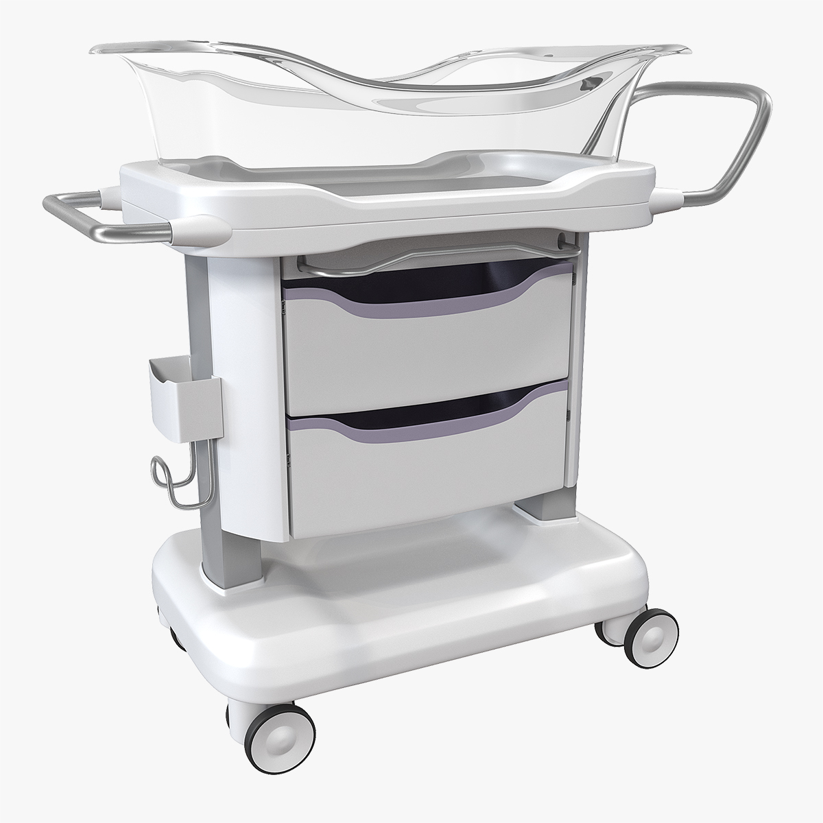 Transparent Hospital Bassinet