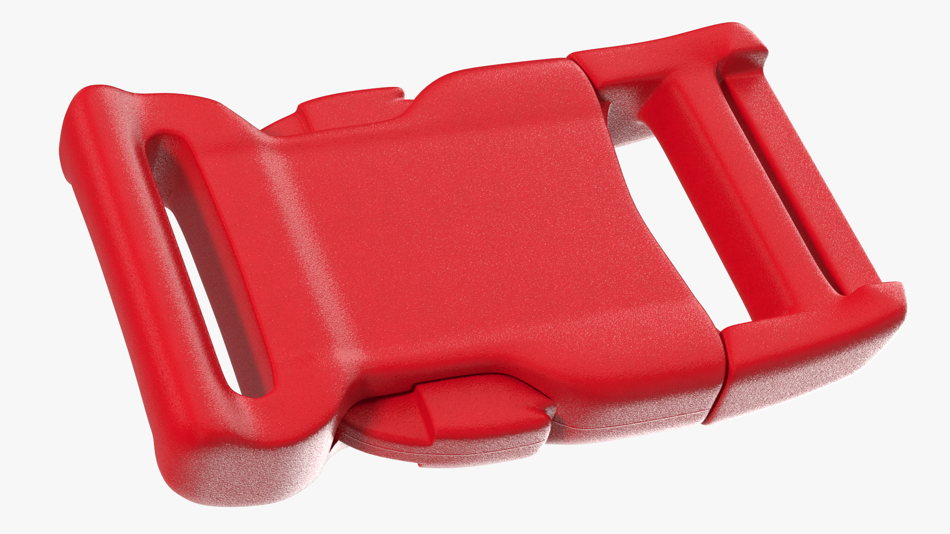 3D model YKK Contoured Side Release Plastic Buckle Red