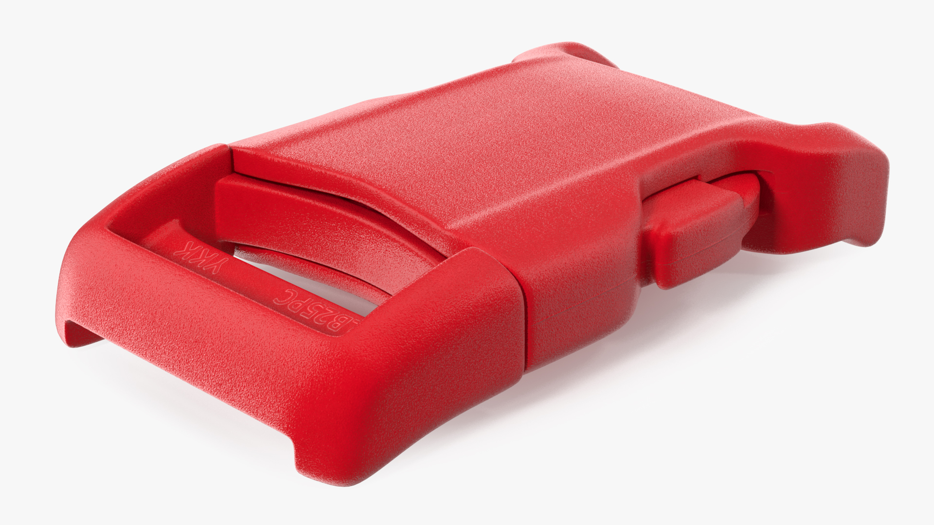 3D model YKK Contoured Side Release Plastic Buckle Red