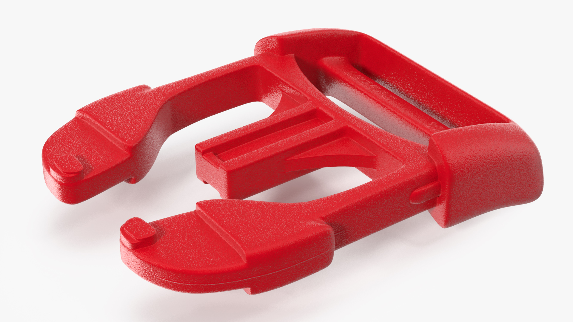 3D model YKK Contoured Side Release Plastic Buckle Red