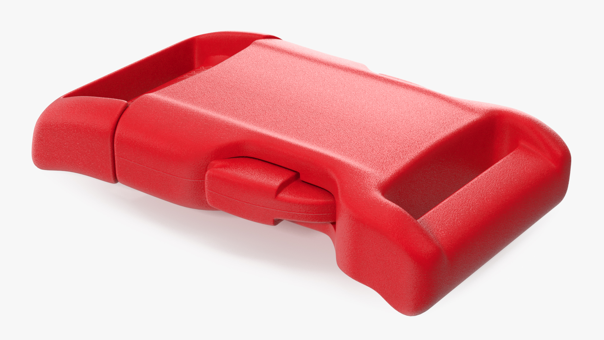 3D model YKK Contoured Side Release Plastic Buckle Red