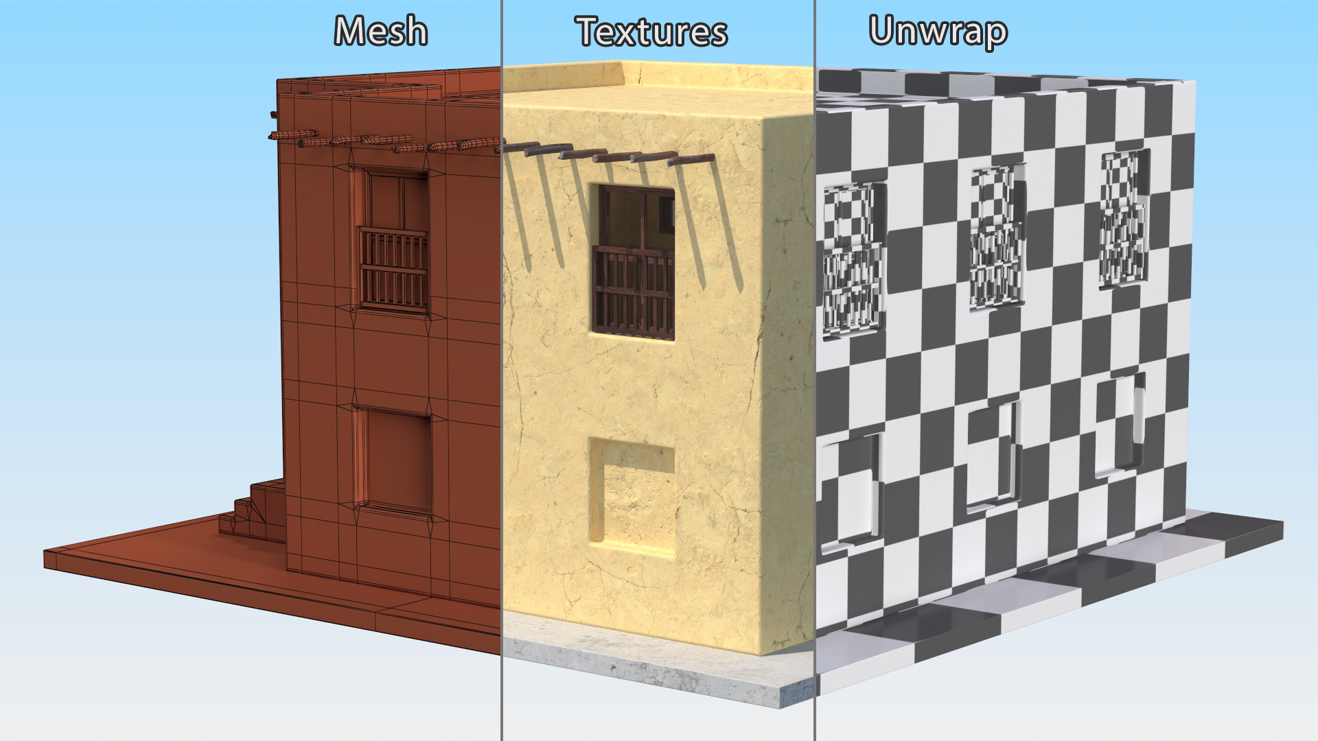 Traditional Middle Eastern House 3D