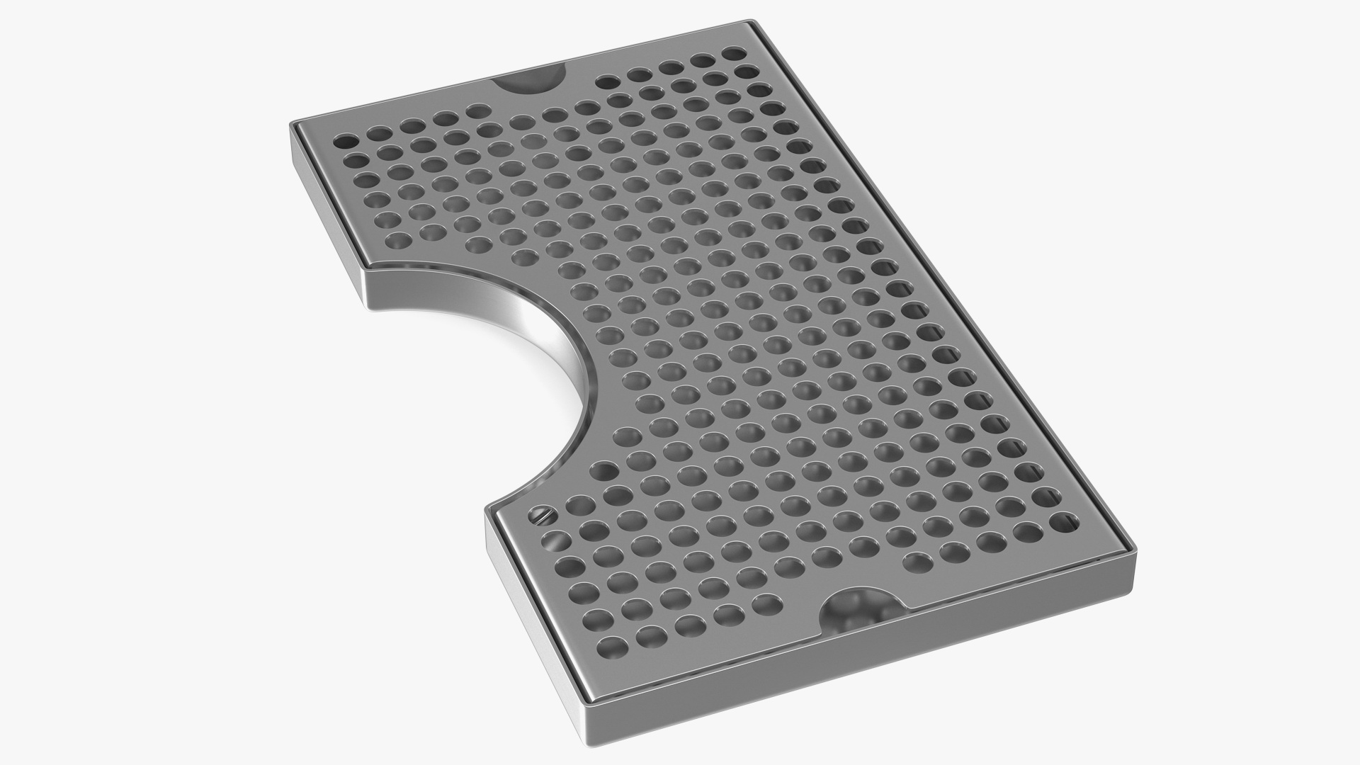 3D Drip Tray for Beer Tower Stainless Steel Cut Out model