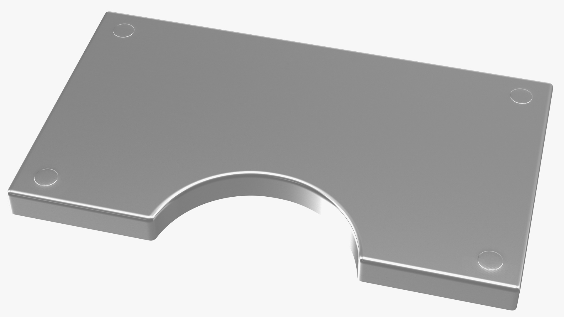 3D Drip Tray for Beer Tower Stainless Steel Cut Out model