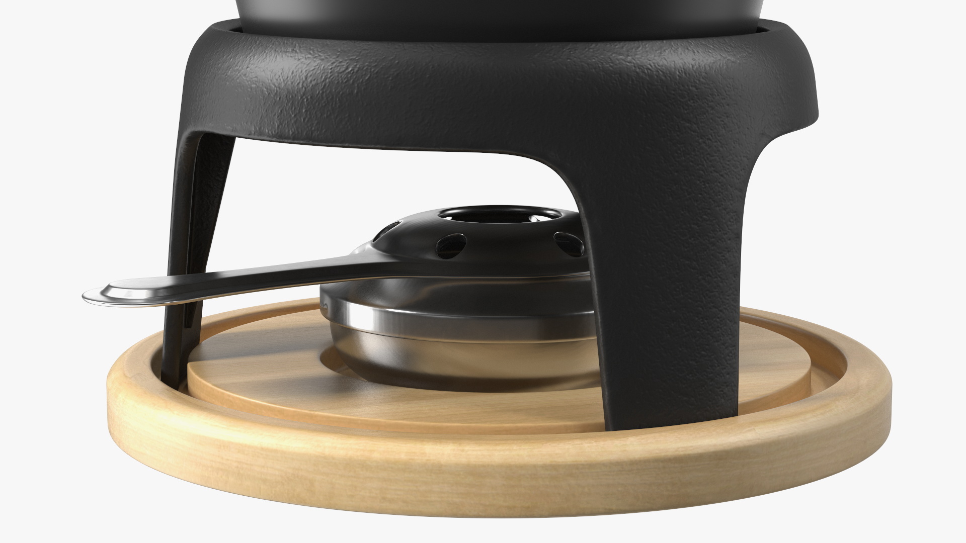 3D Cheese Fondue Set Black model