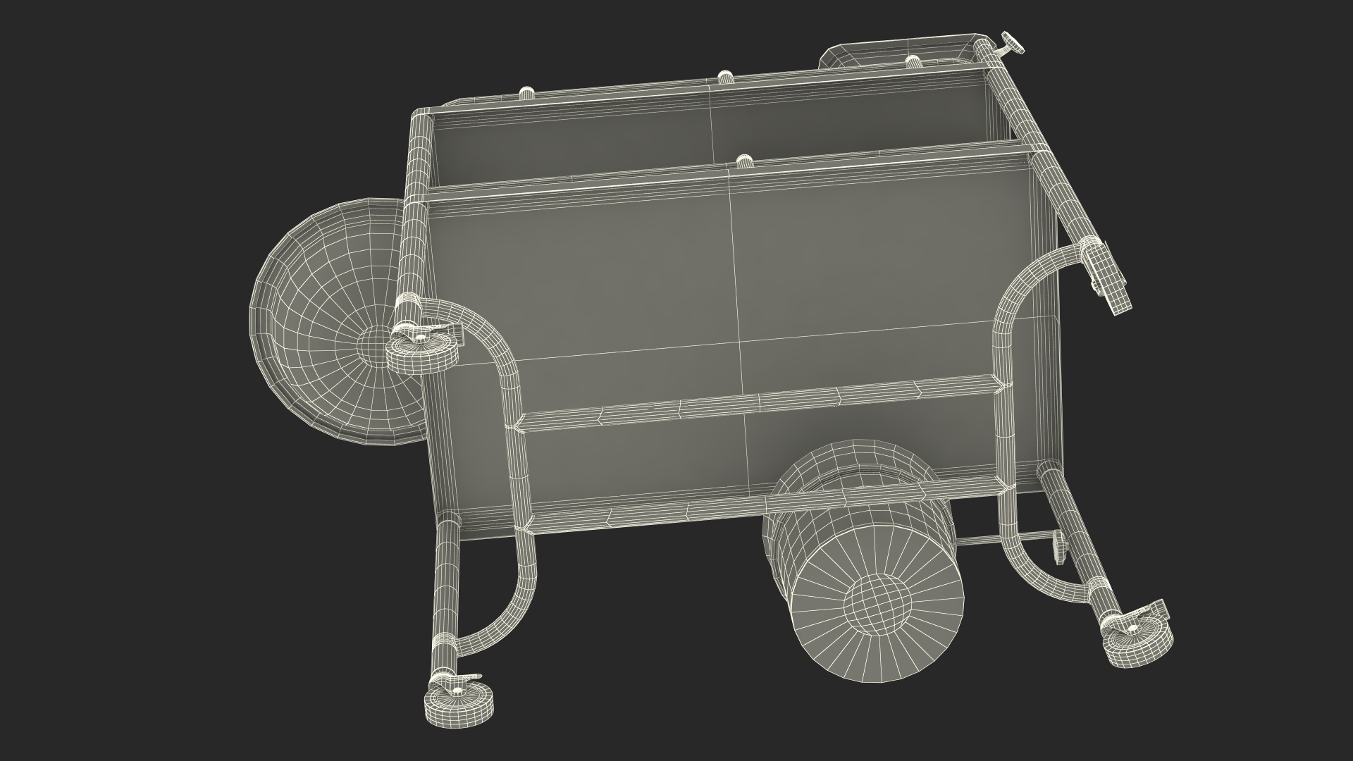 Medical Instrument Trolley Metal 3D