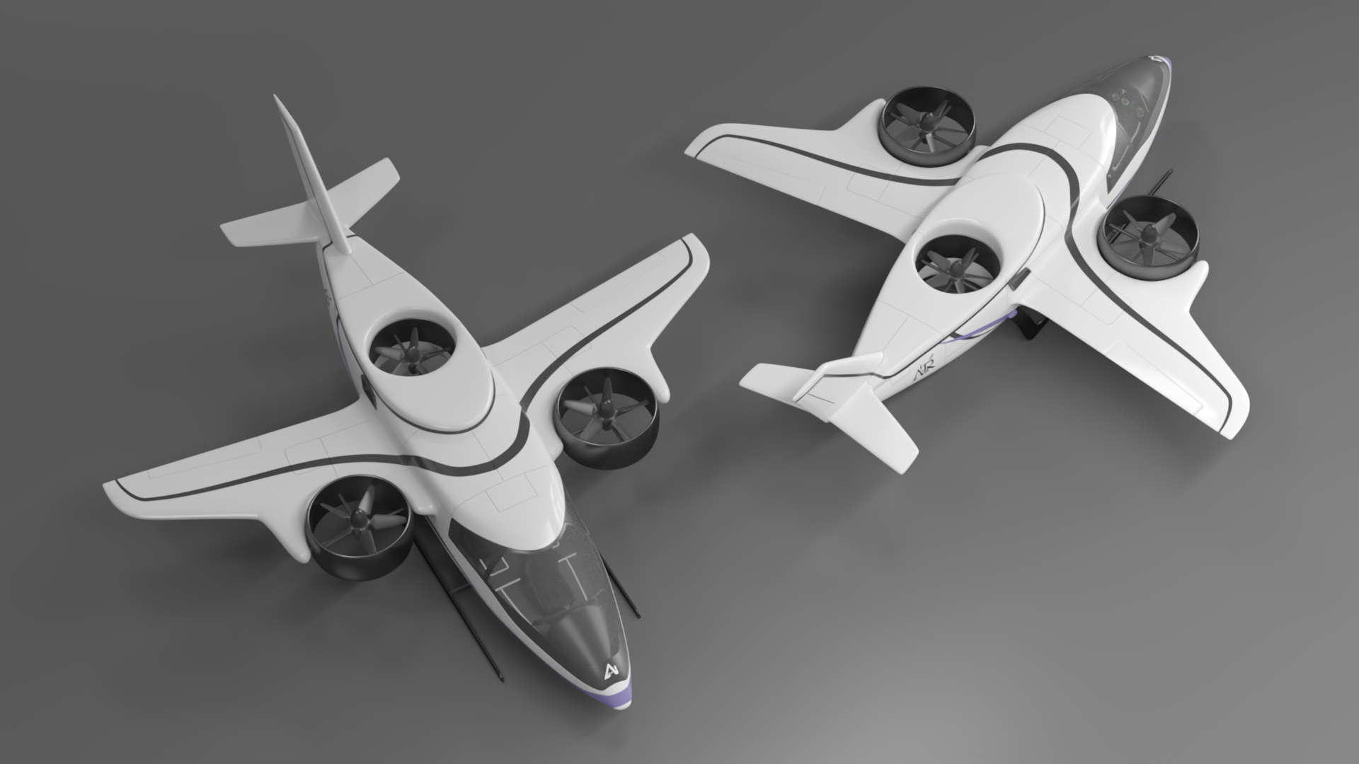 eVTOL Air Taxi 3D model