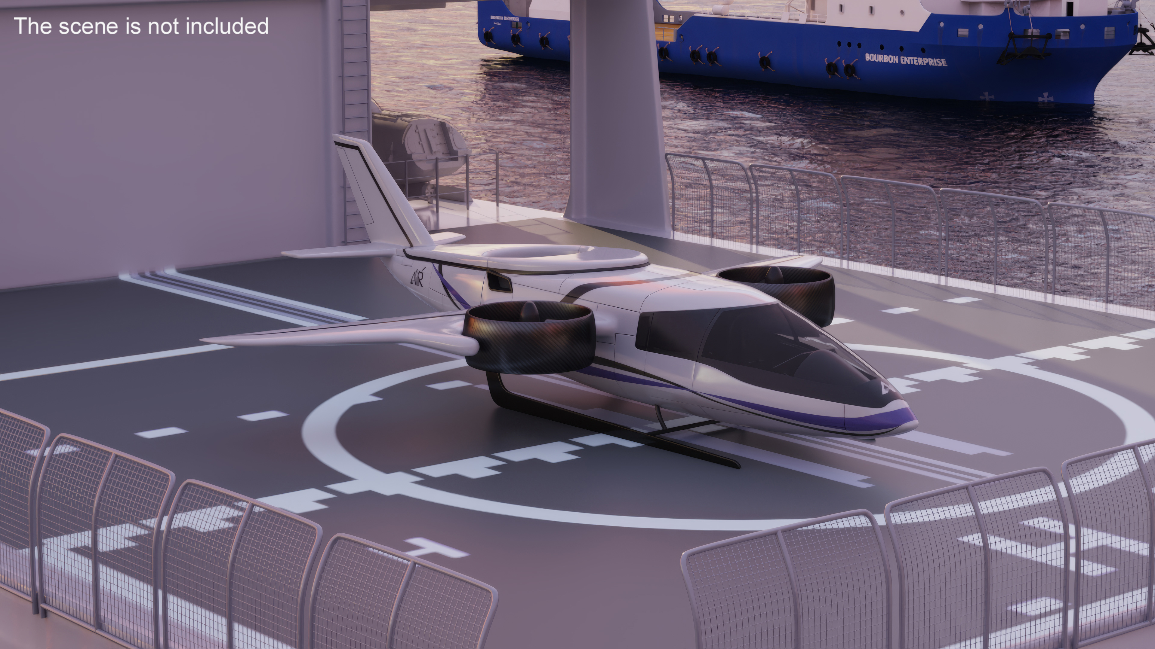 eVTOL Air Taxi 3D model