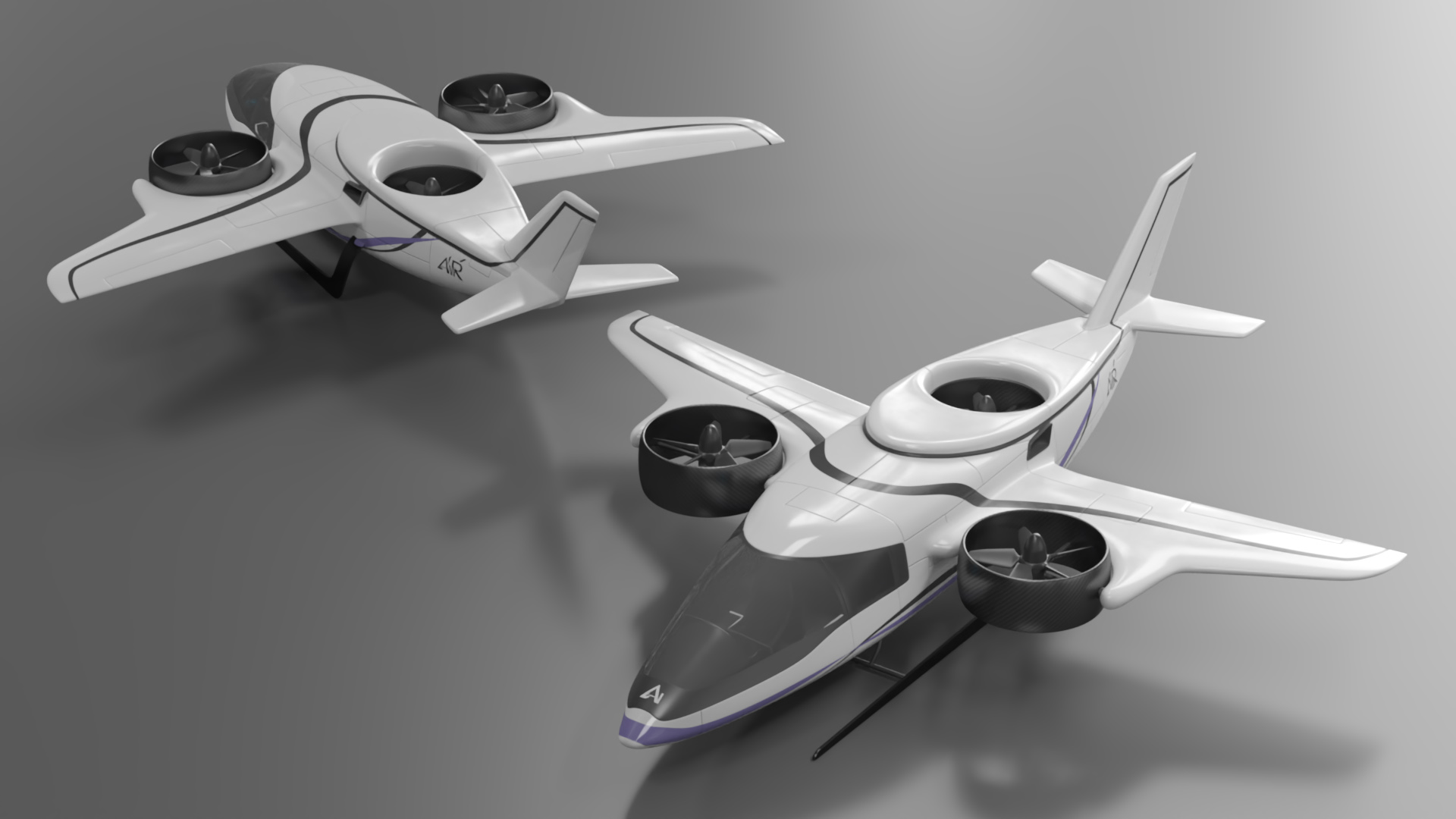 eVTOL Air Taxi 3D model