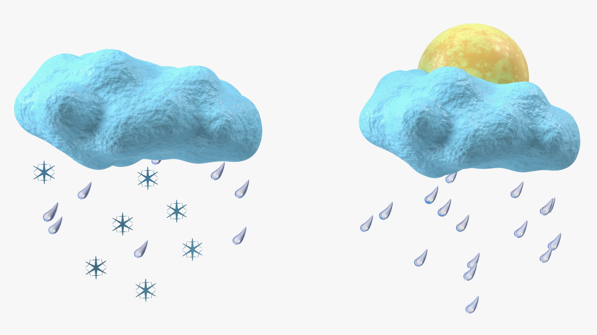 3D model Weather Symbols
