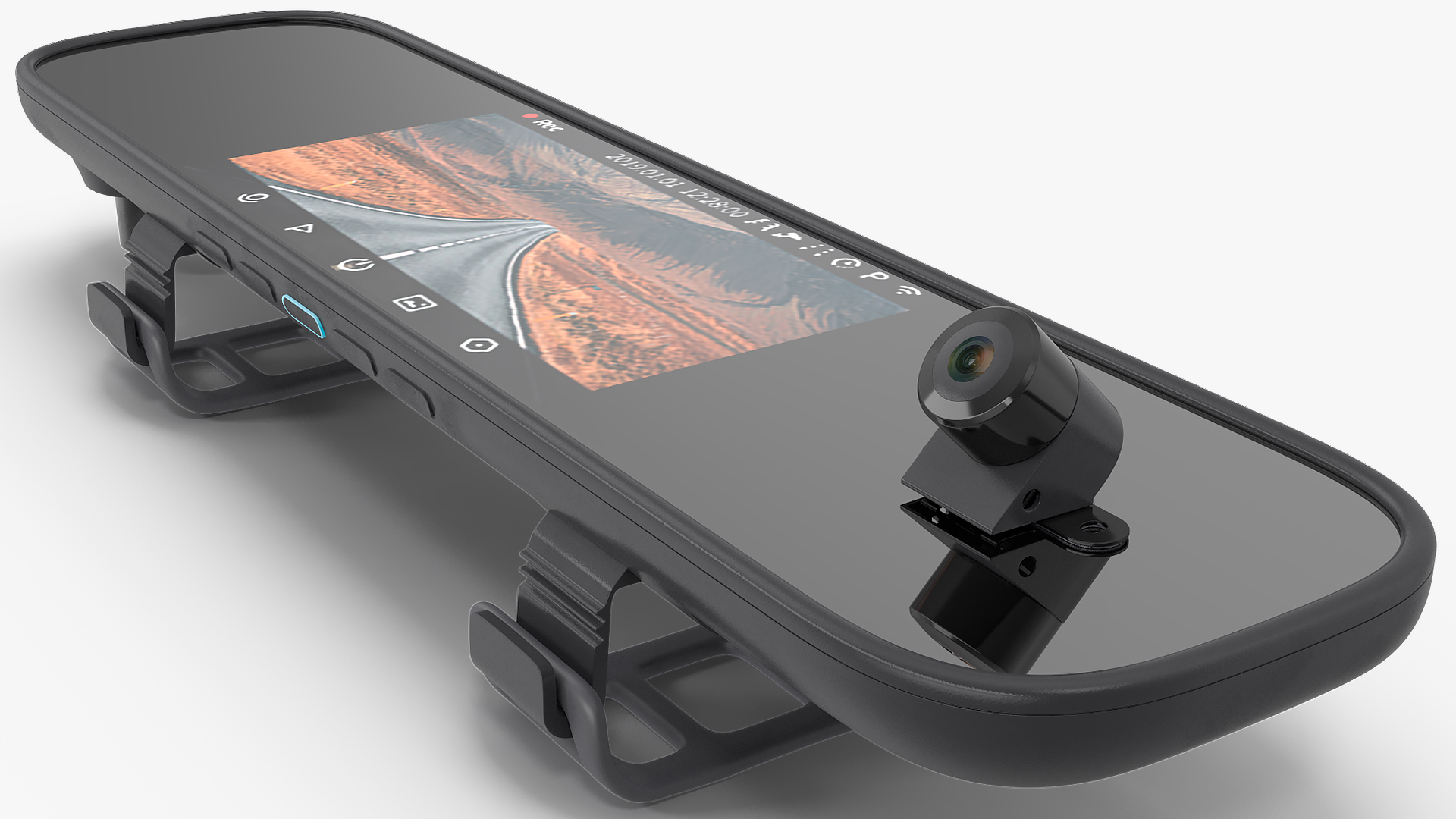 3D model Rearview Mirror Smart Cam with Reverse Camera