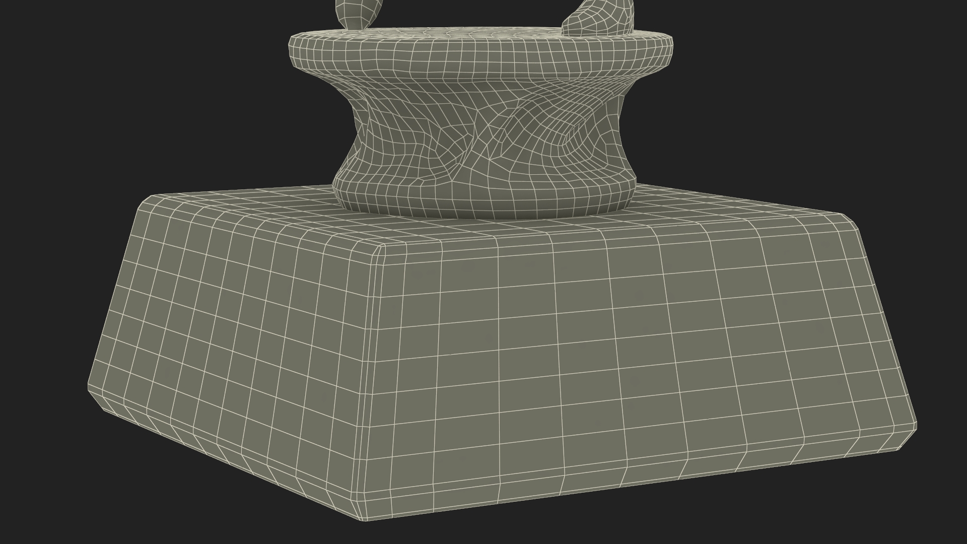 3D Golfer Trophy Award Golden Mockup model