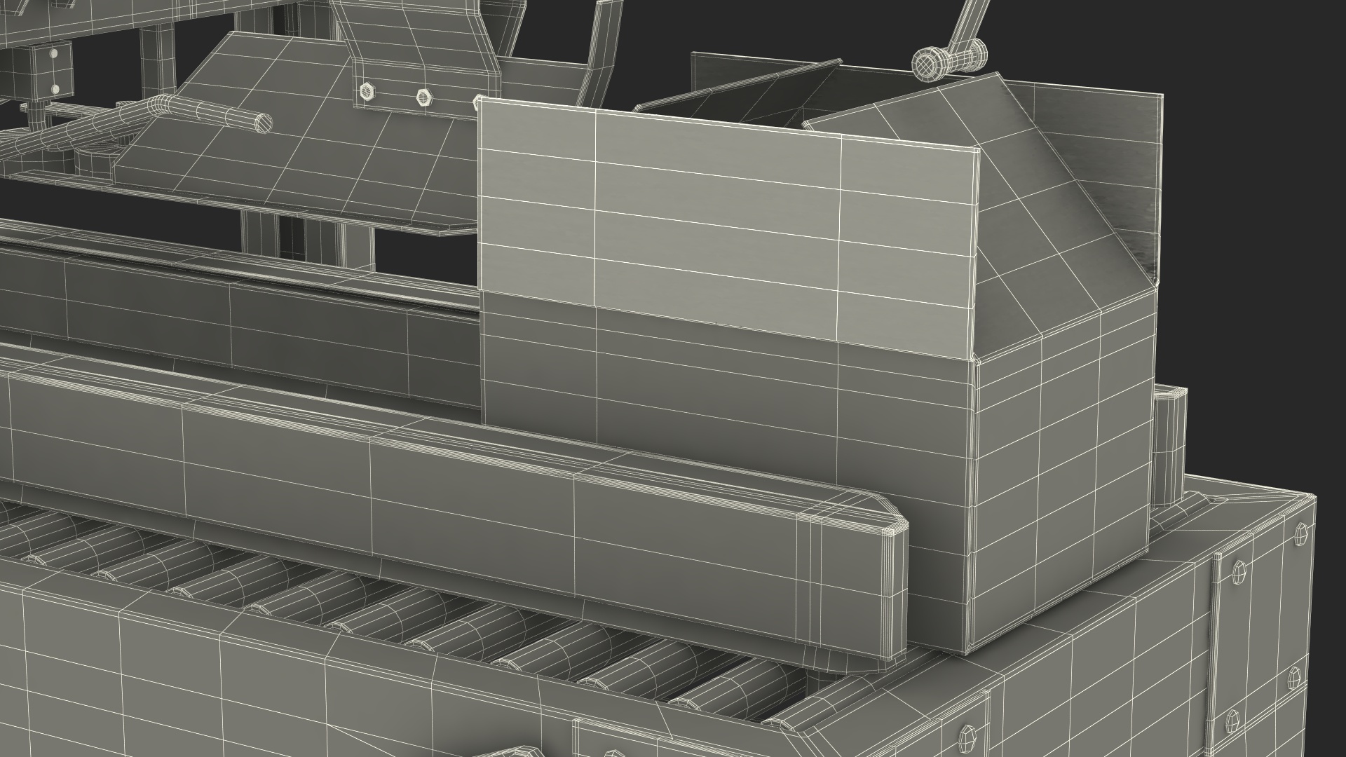 3D model Auto Carton Packing Machine Yellow Rigged for Maya