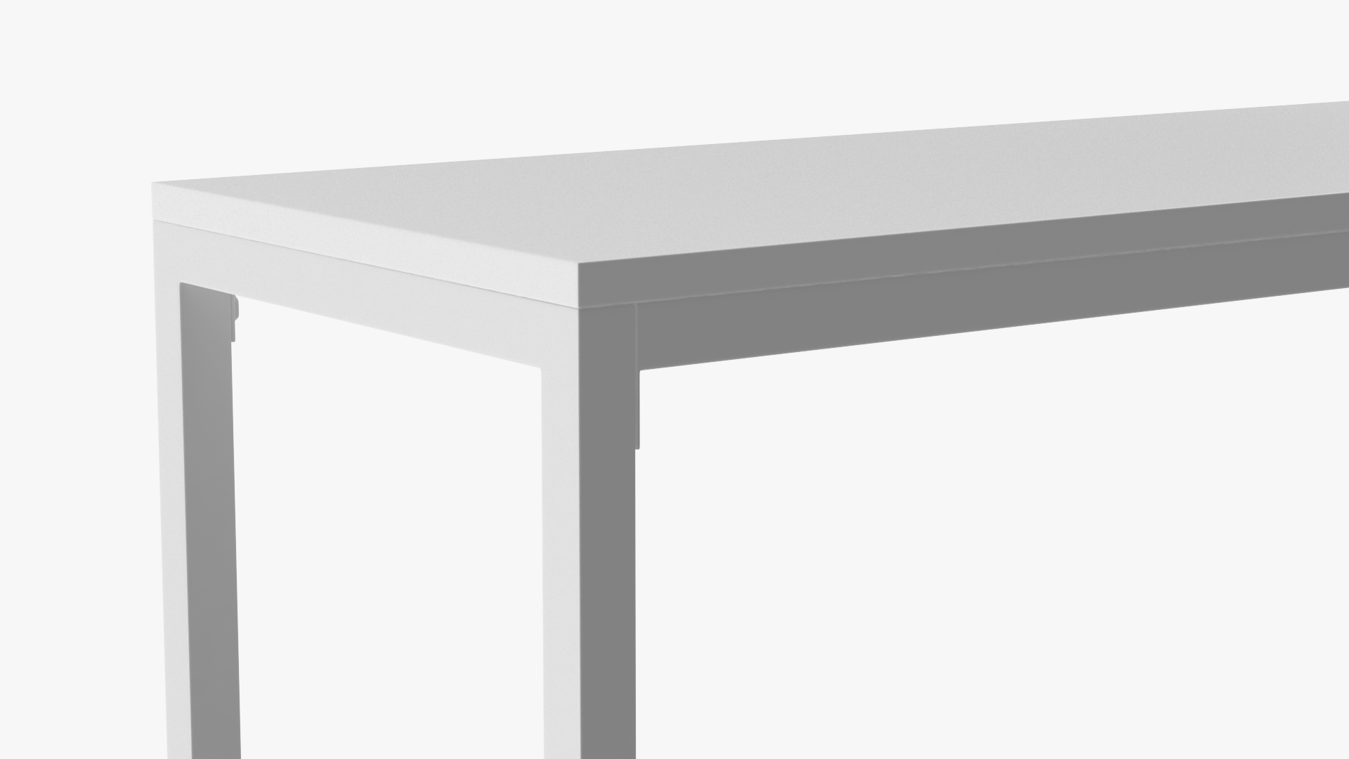 3D model Low Shelf White