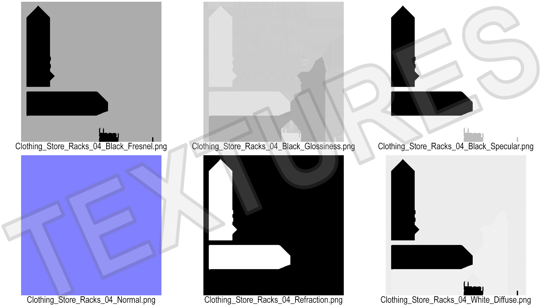 3D model Low Shelf White