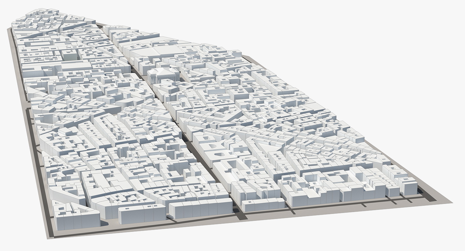 3D City District model
