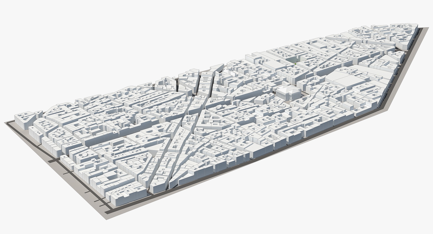 3D City District model